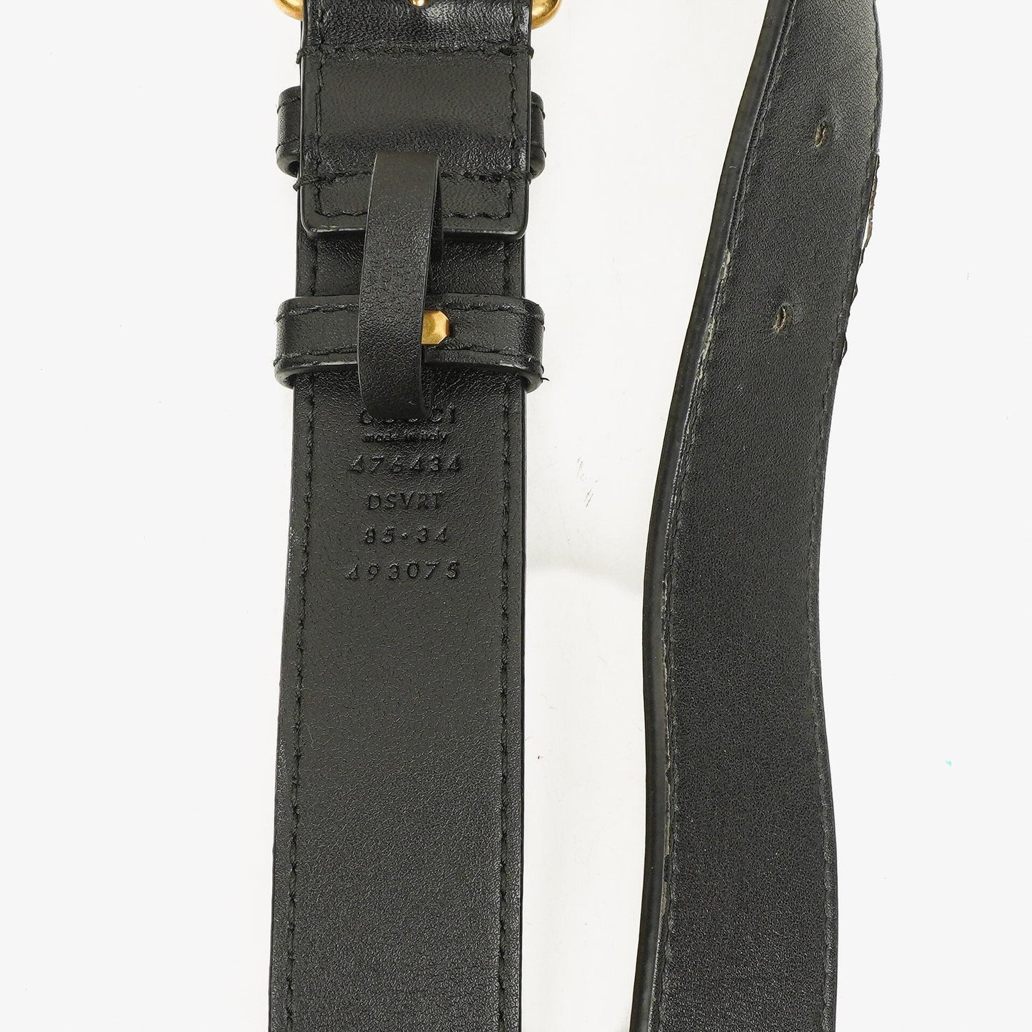 Gucci Black Leather GG Marmont Belt Bag