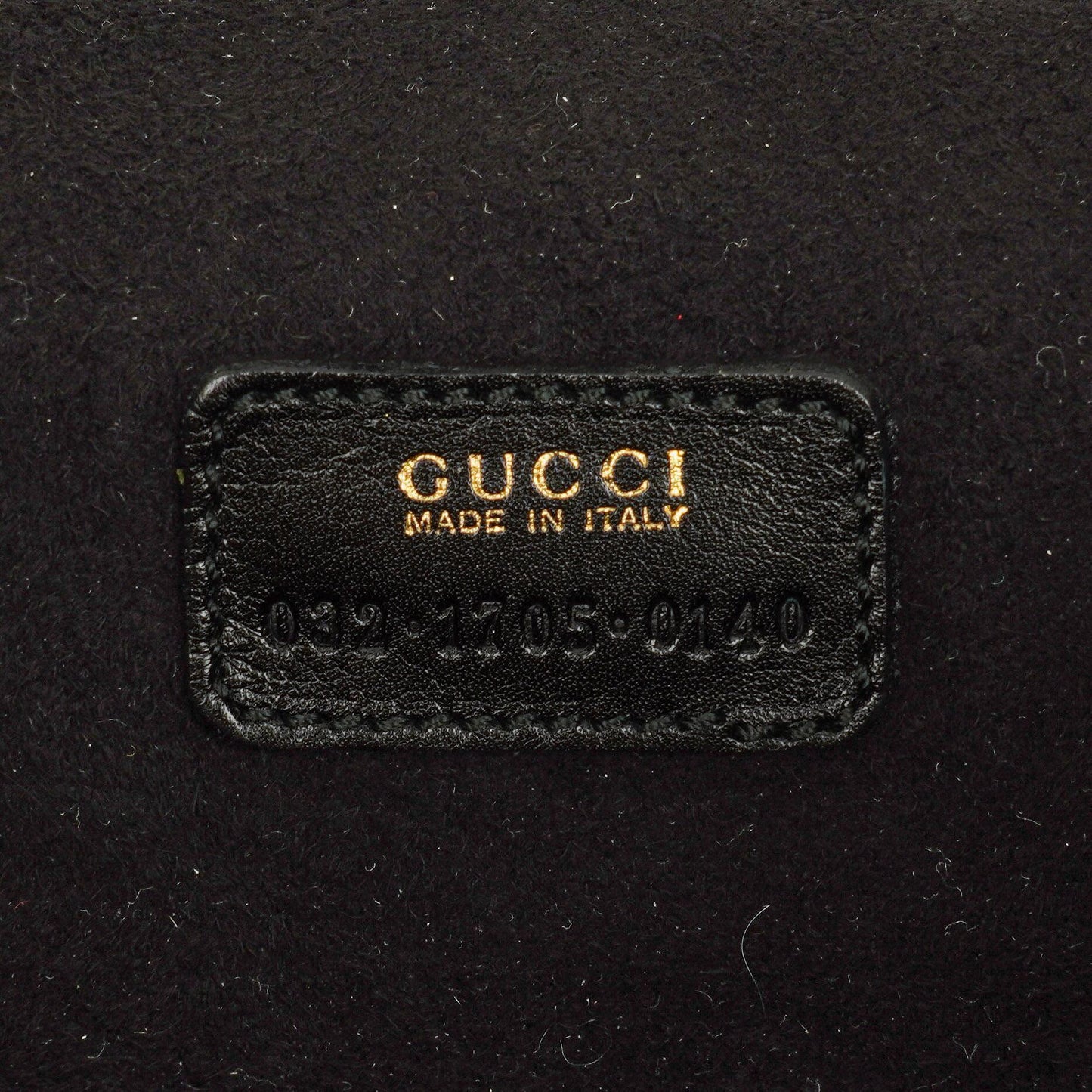 Gucci Black Leather Horsebit Vanity Bag
