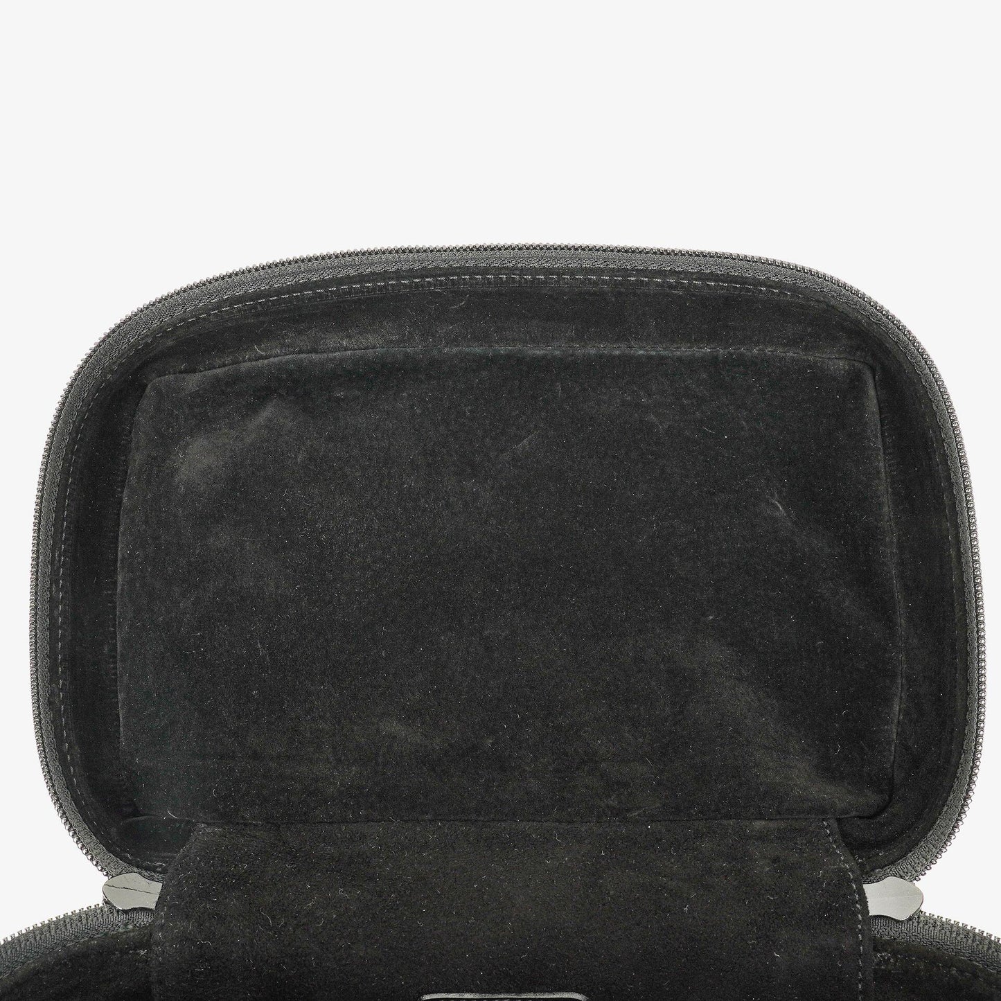 Gucci Black Leather Horsebit Vanity Bag