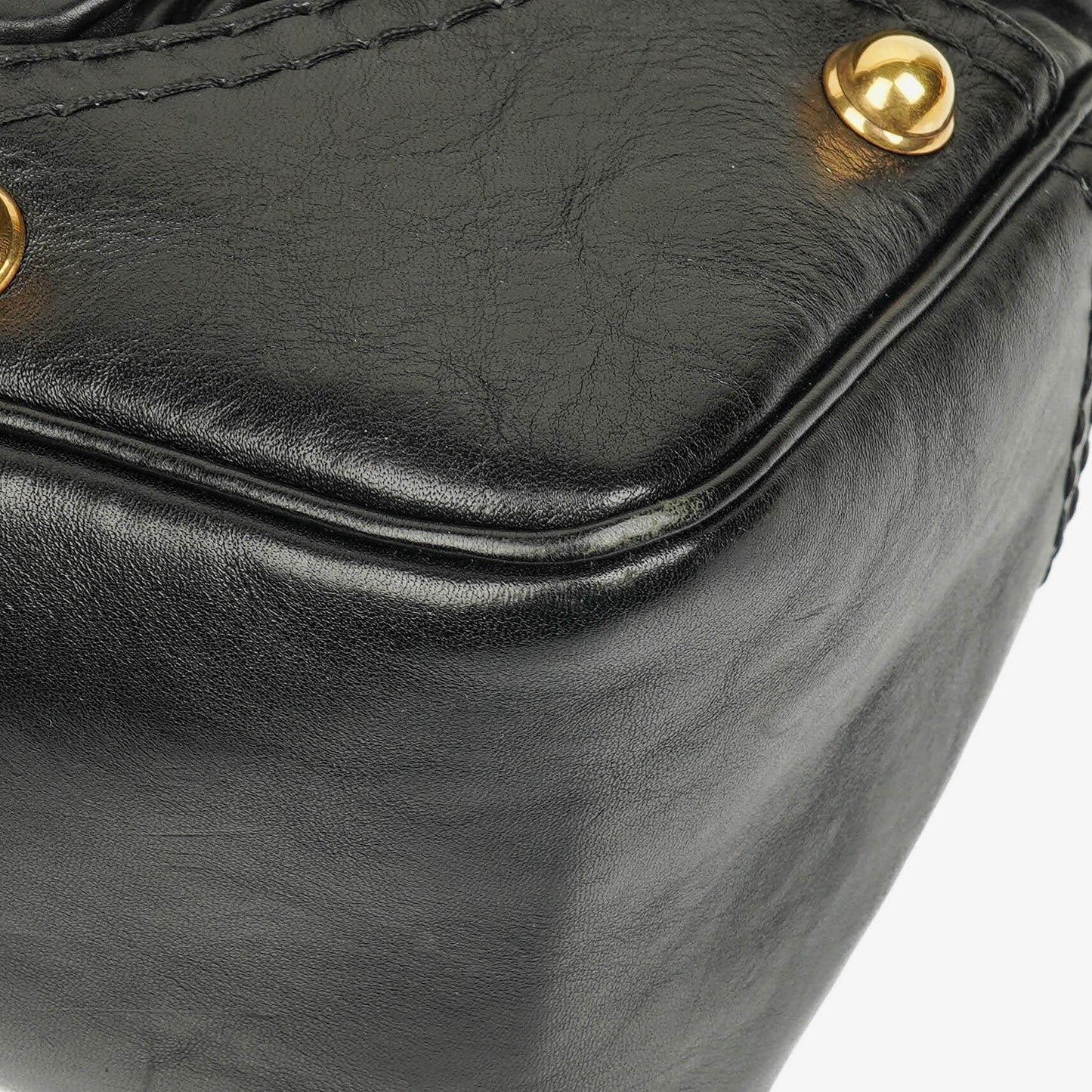 Gucci Black Leather Medium Jockey Hobo Bag
