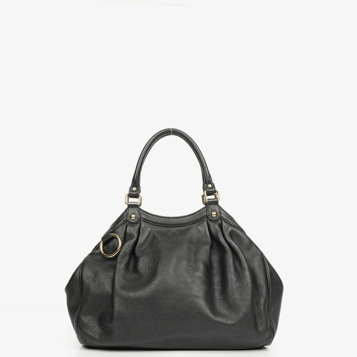Gucci Black Leather Sukey Shoulder Hobo Bag