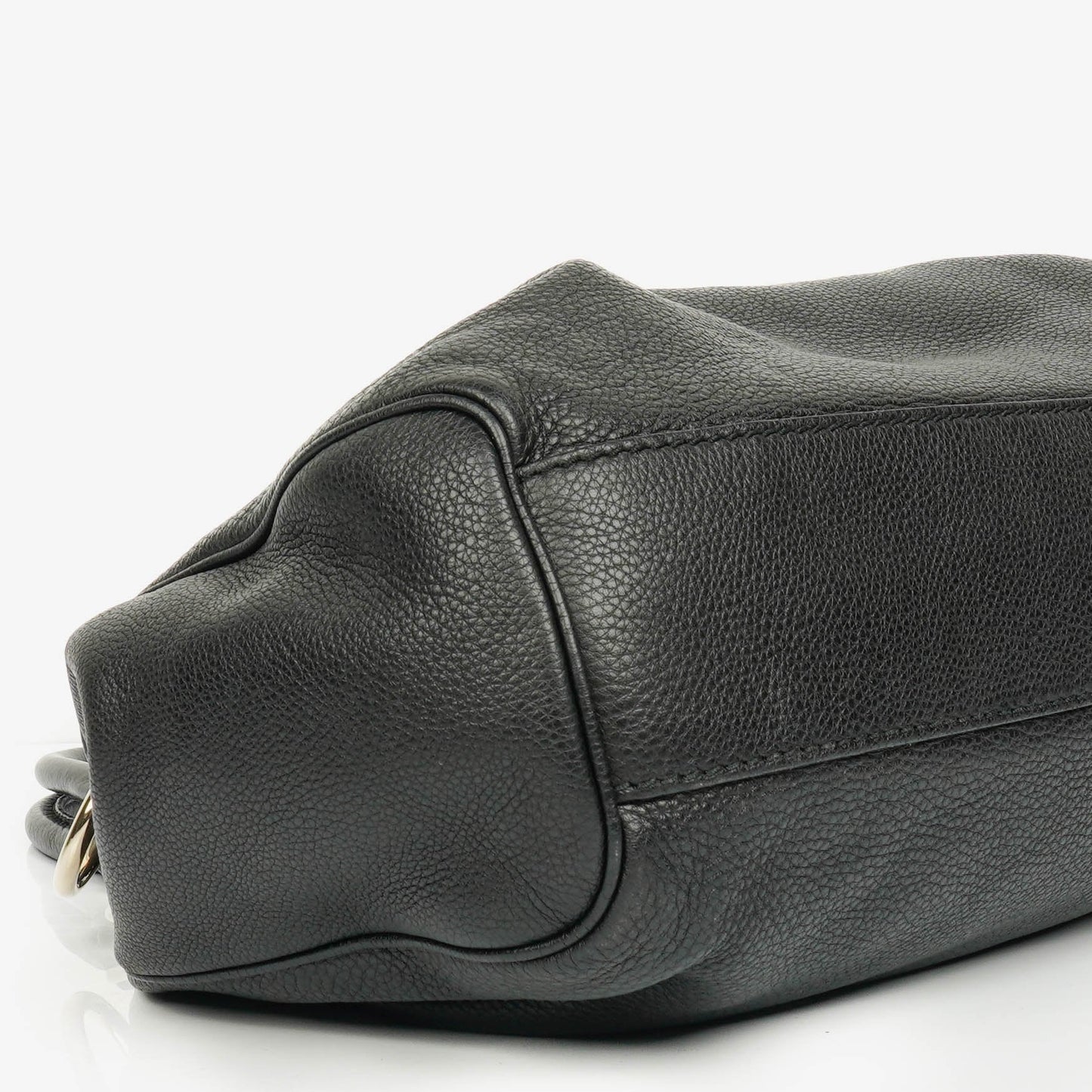 Gucci Black Leather Sukey Shoulder Hobo Bag