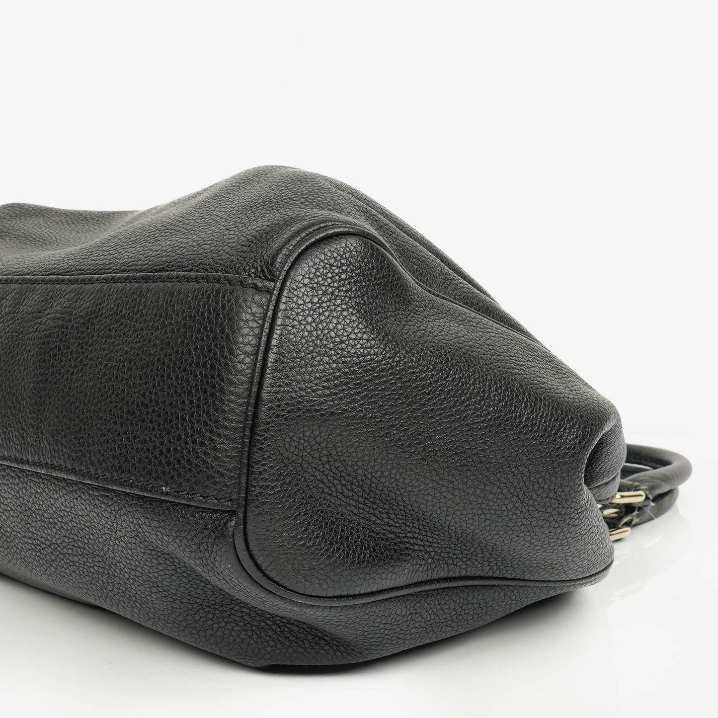 Gucci Black Leather Sukey Shoulder Hobo Bag
