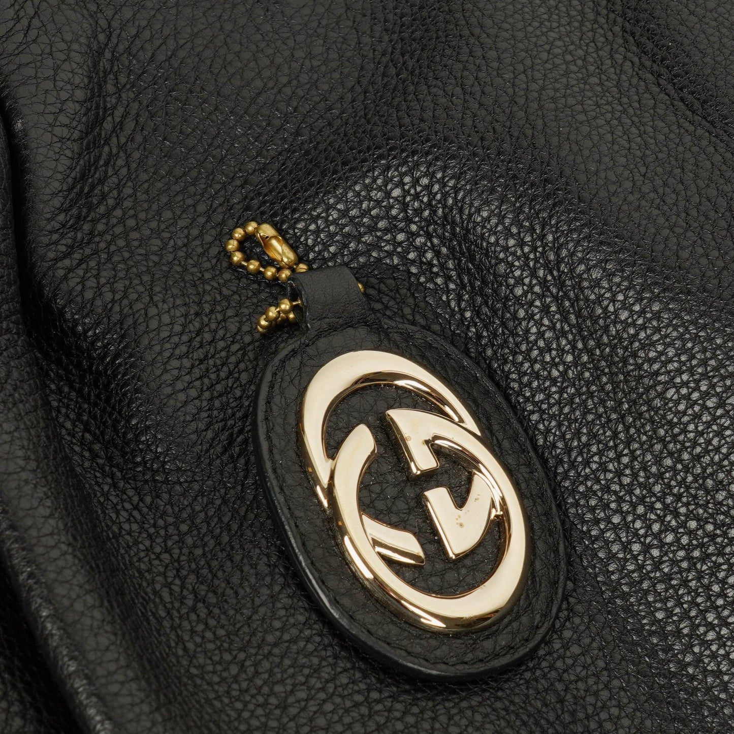Gucci Black Leather Sukey Shoulder Hobo Bag