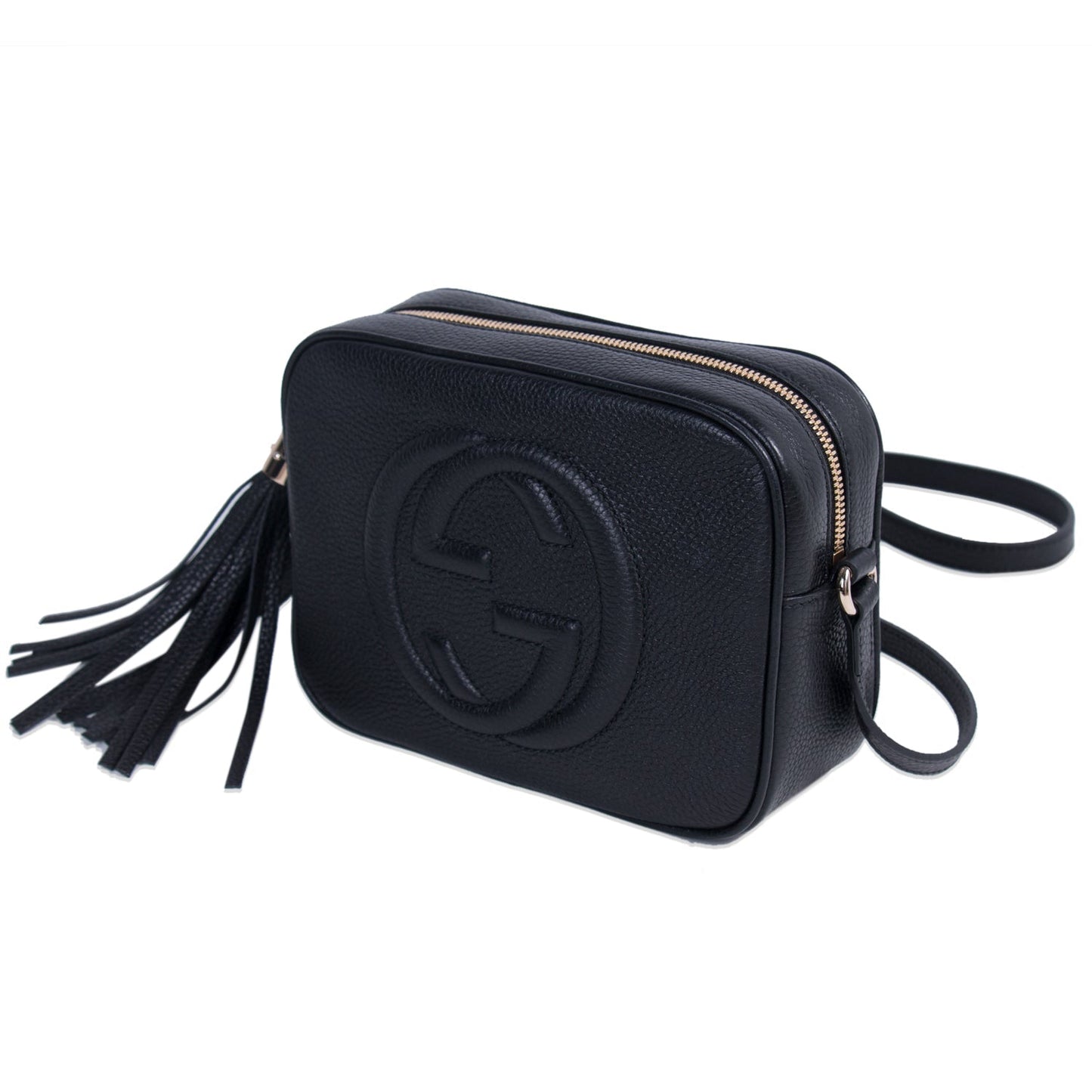 Gucci Soho Leather Canvas Shoulder Bag Style 8