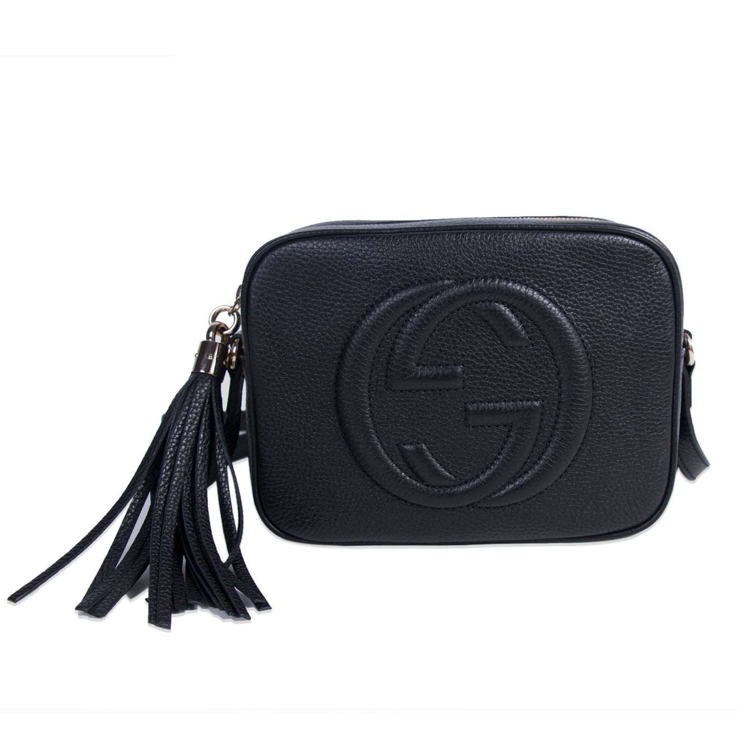 Gucci Soho Leather Canvas Shoulder Bag Style 8