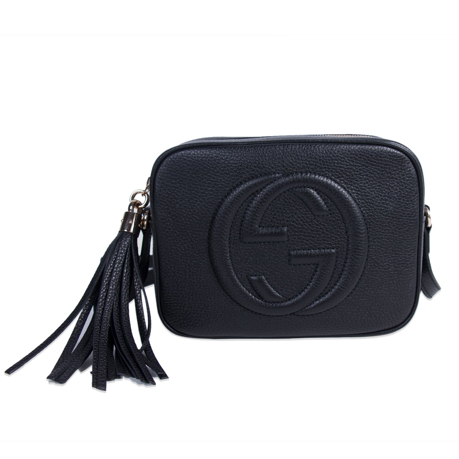 Gucci Soho Leather Canvas Shoulder Bag Style 8