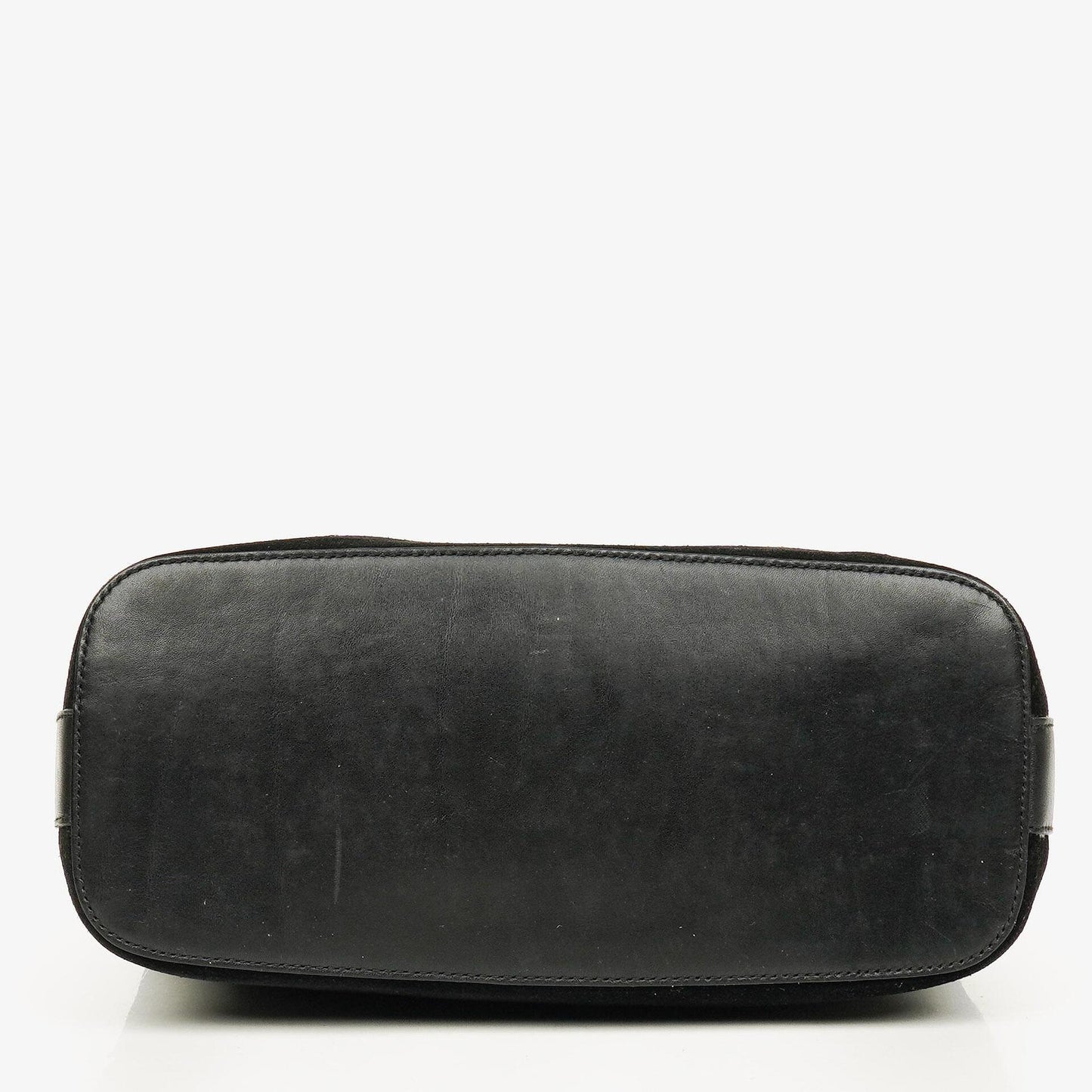 Gucci Black Suede And Leather Shoulder Hobo Bag