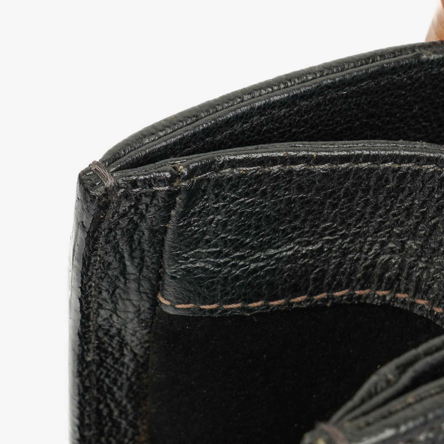 Gucci Black Vintage Suede And Leather Diana Bamboo Tote