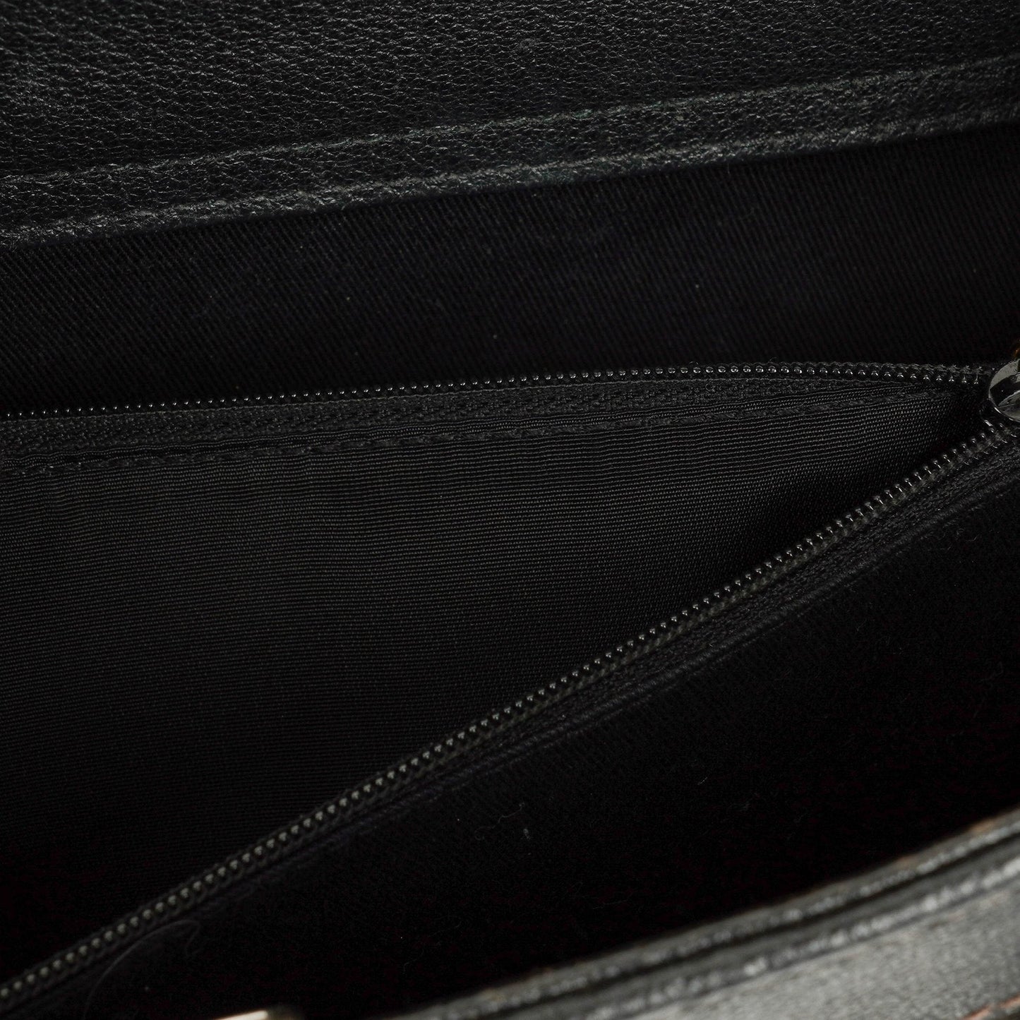 Gucci Black Vintage Suede And Leather Diana Bamboo Tote
