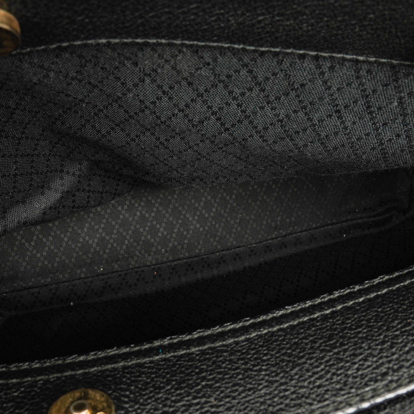 Gucci Black Vintage Suede Bamboo Tote