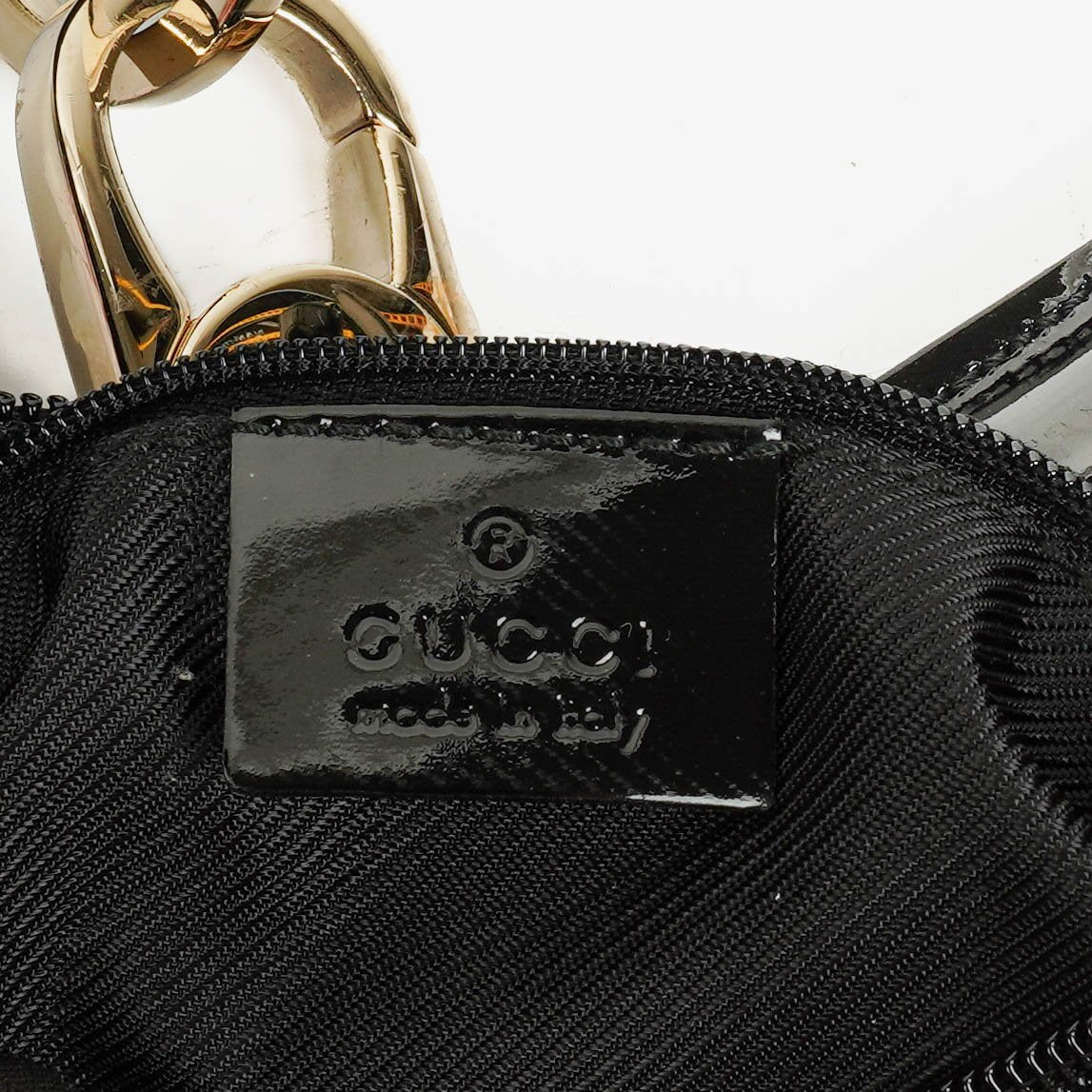 Gucci Black/Navy GG Canvas Braided Handle Ring Hobo Bag