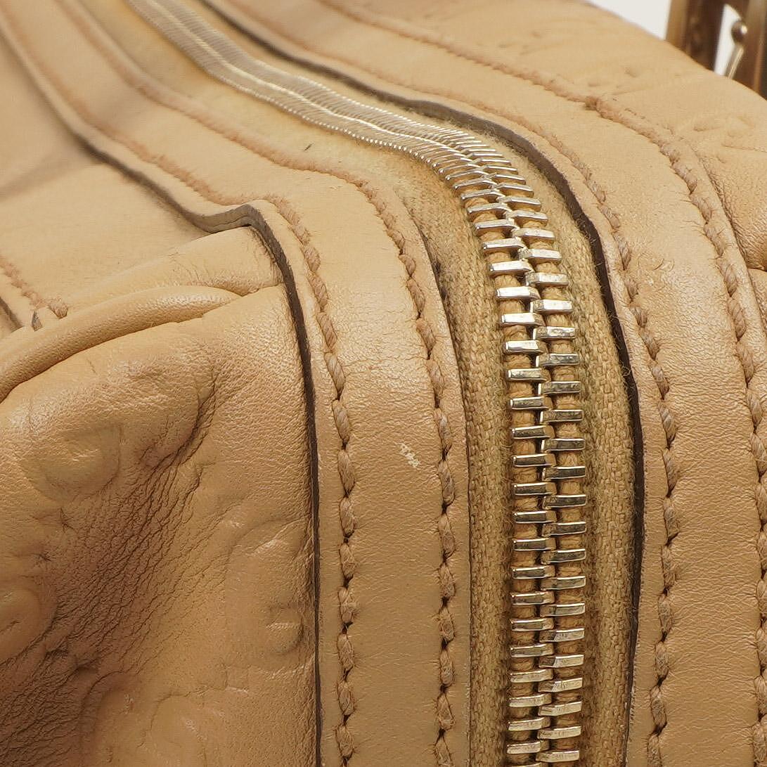 Gucci Britt Beige Guccissima Leather Boston Bag
