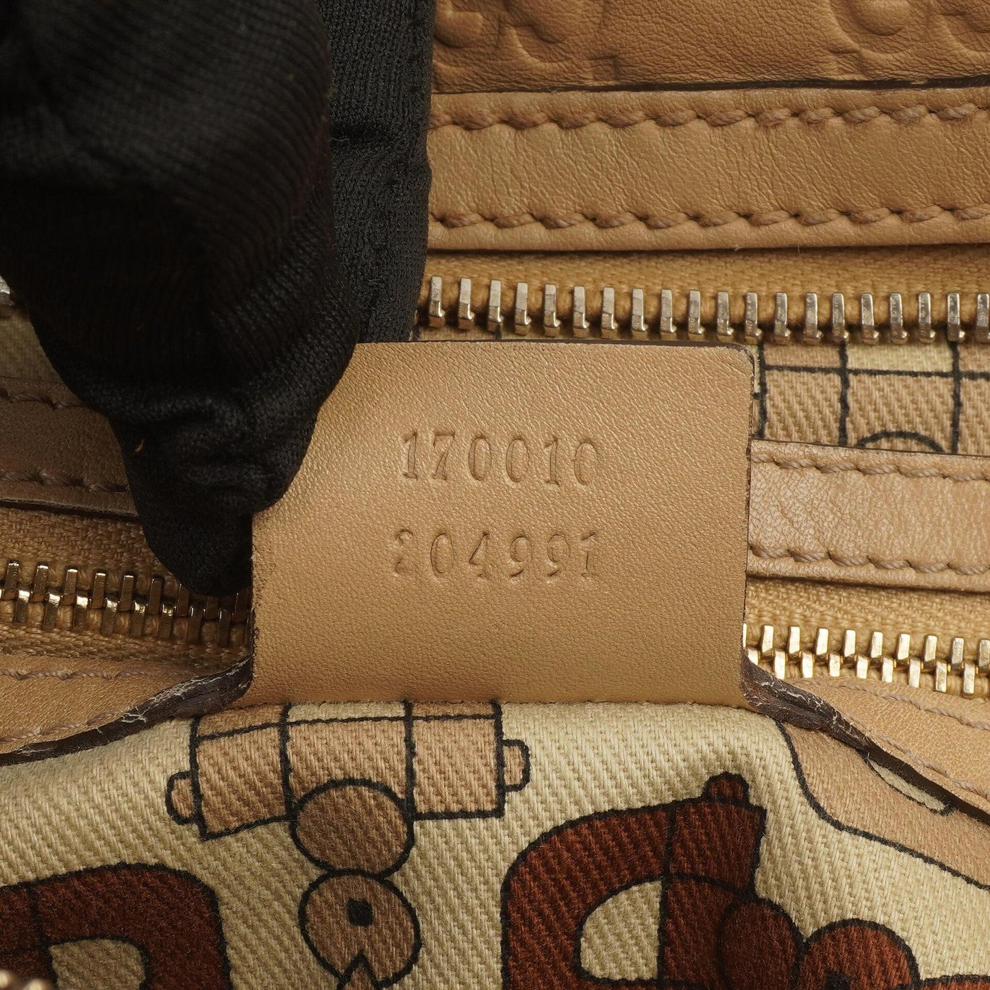 Gucci Britt Beige Guccissima Leather Boston Bag