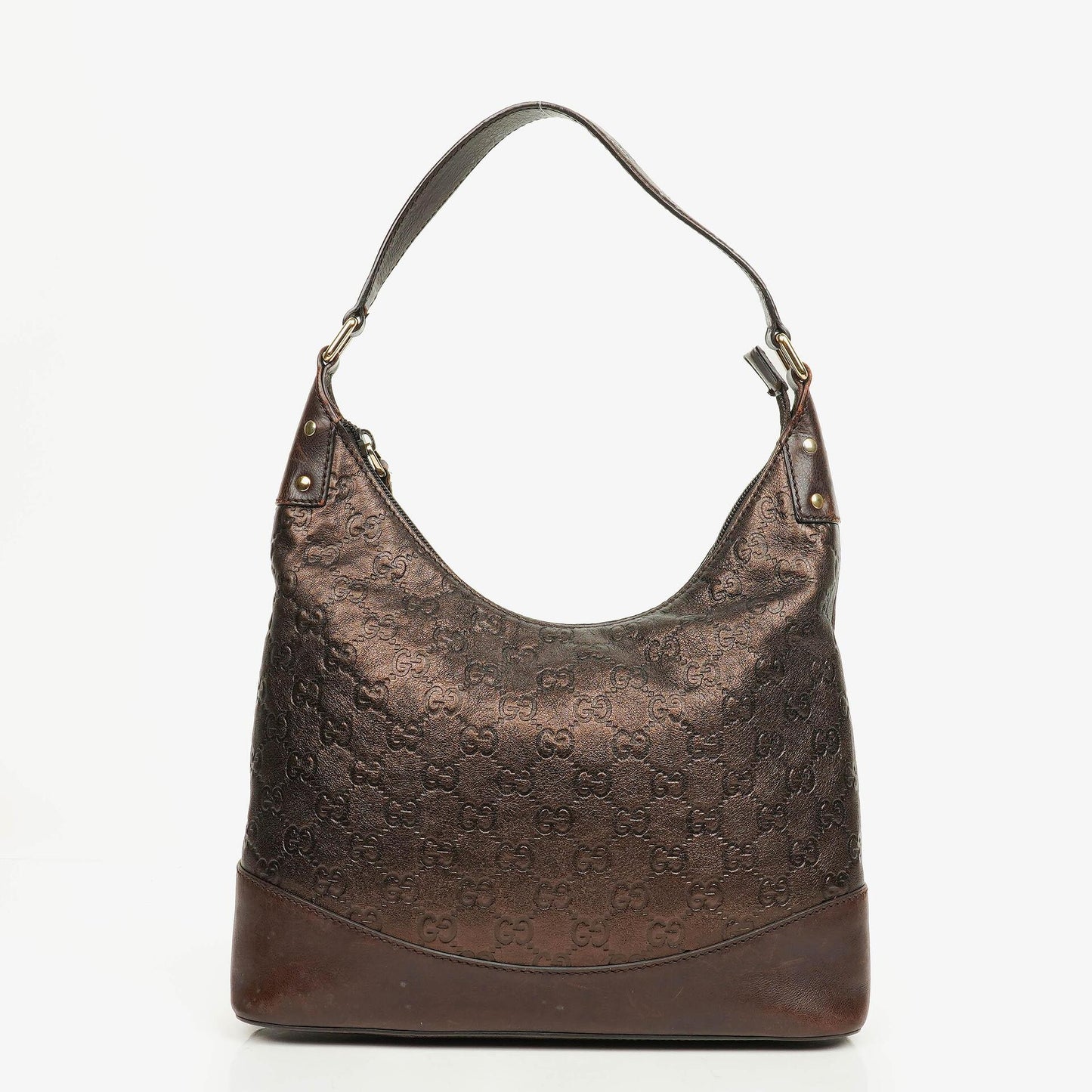 Gucci Bronze Guccissima Leather Hobo Bag