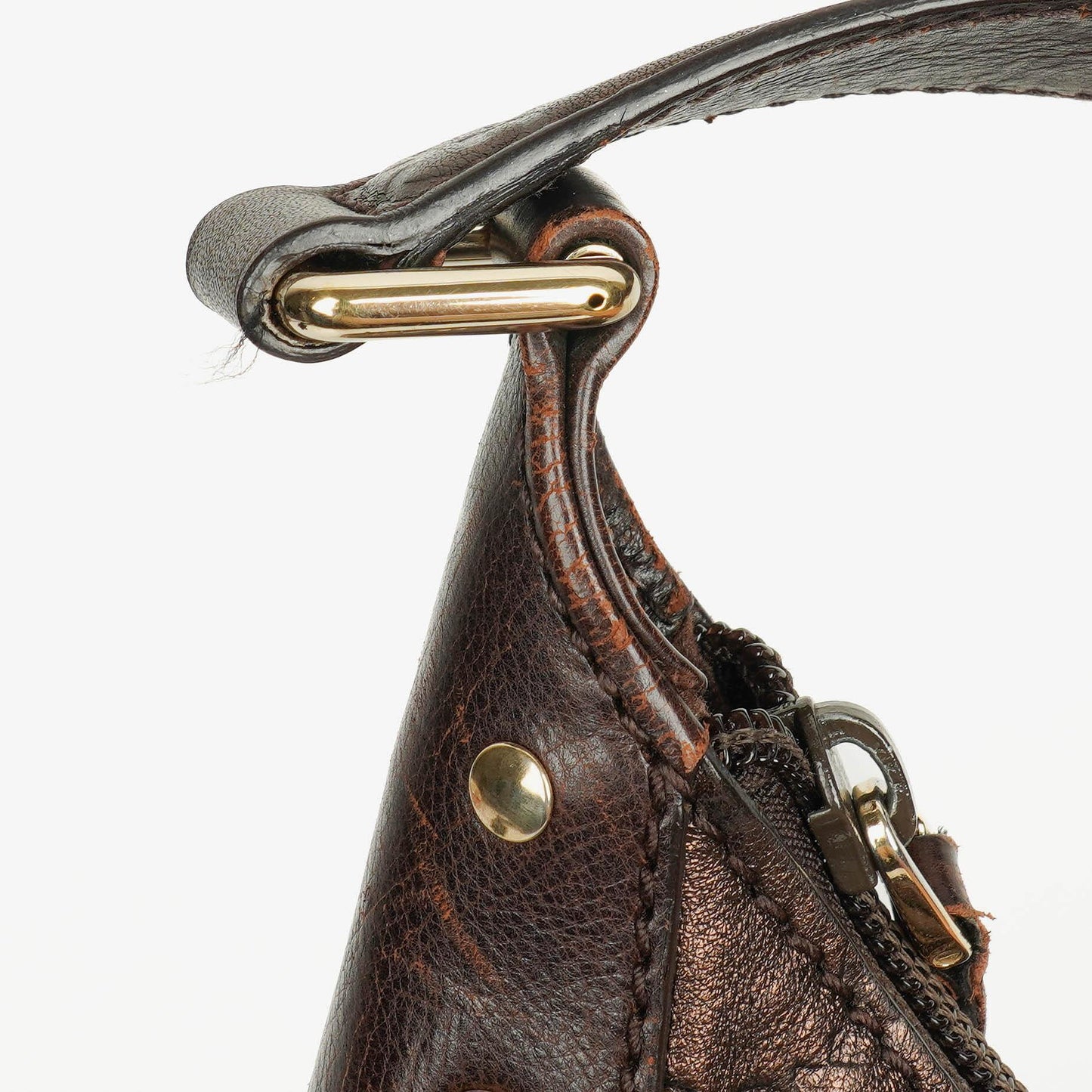 Gucci Bronze Guccissima Leather Hobo Bag