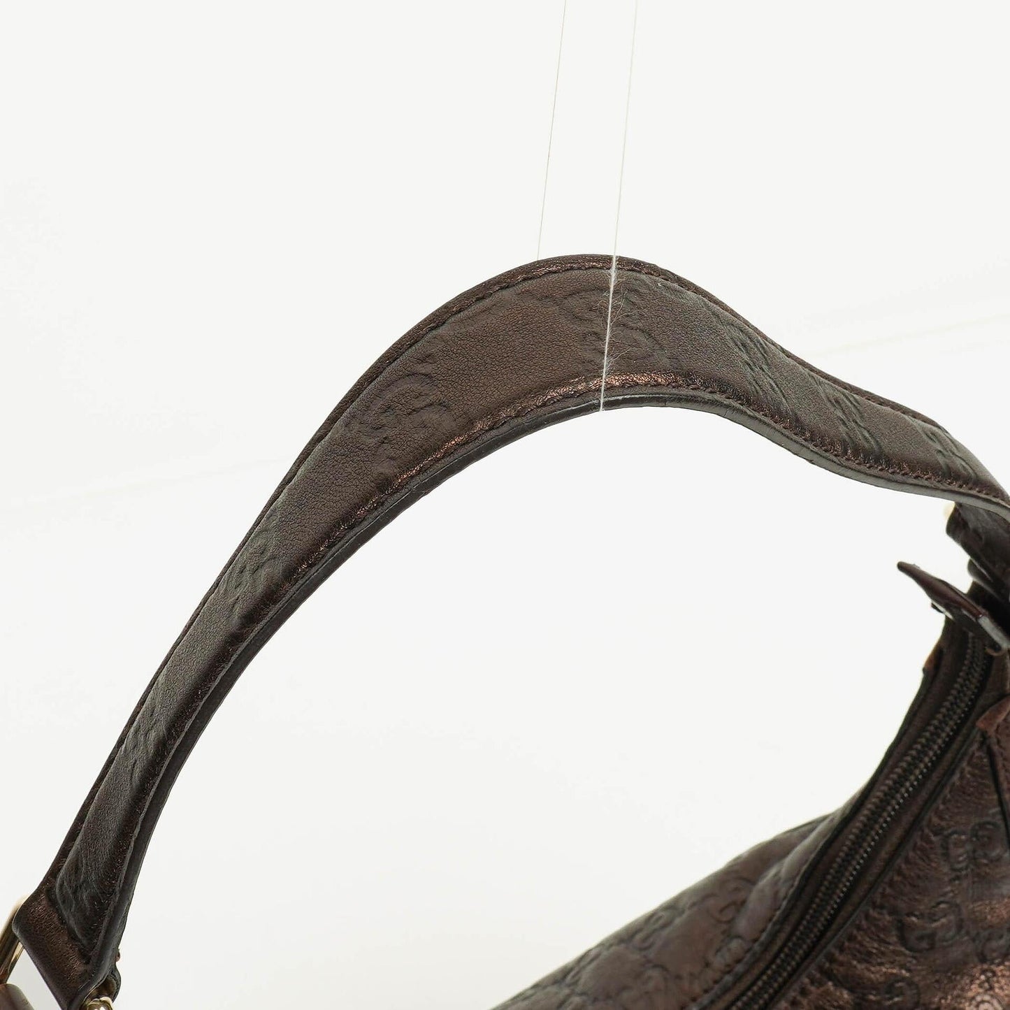 Gucci Bronze Guccissima Leather Hobo Bag