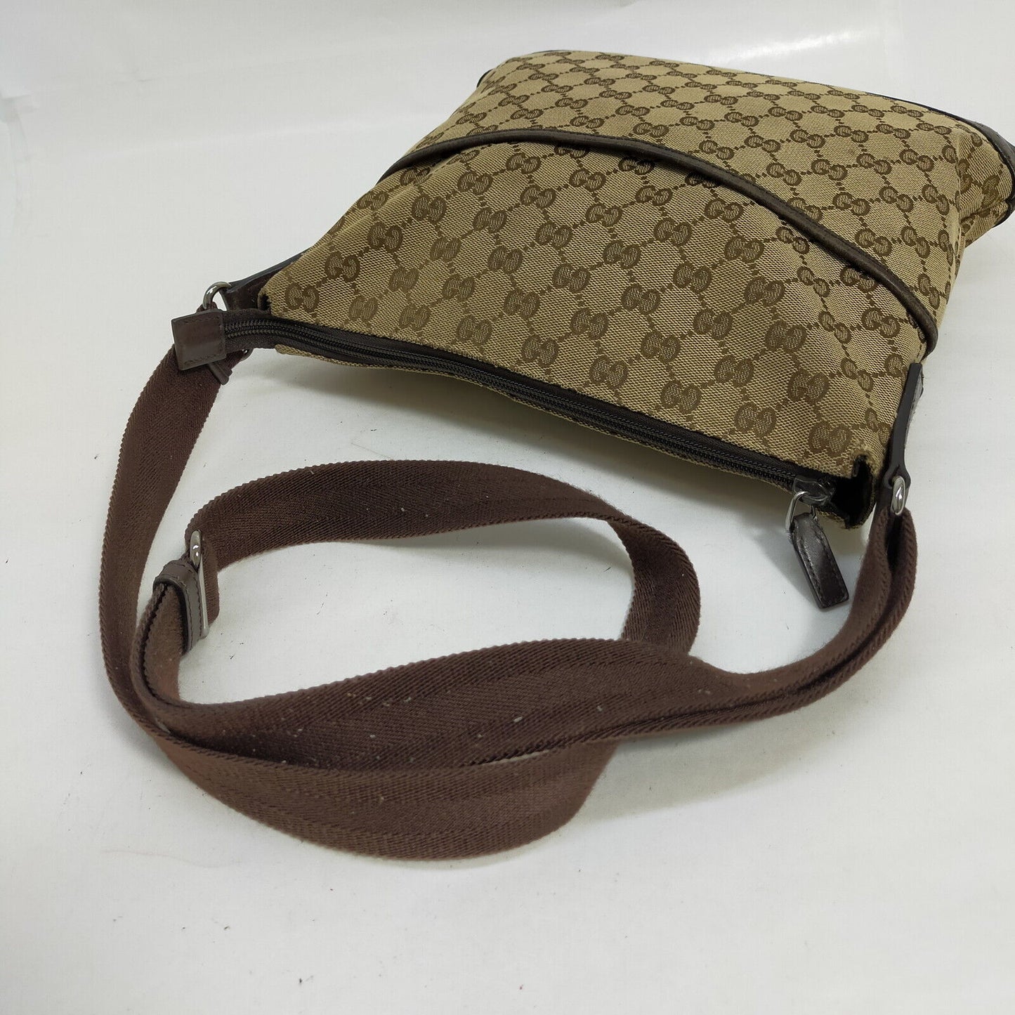 Gucci Brown Canvas Crossbody Style 2