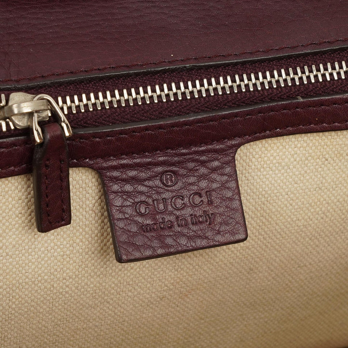 Gucci Brown GG Canvas Medium New Convertible Bamboo Top Handle Bag
