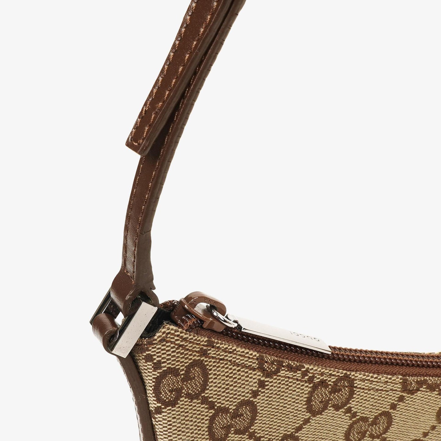 Gucci Brown GG Canvas Small Hobo Bag
