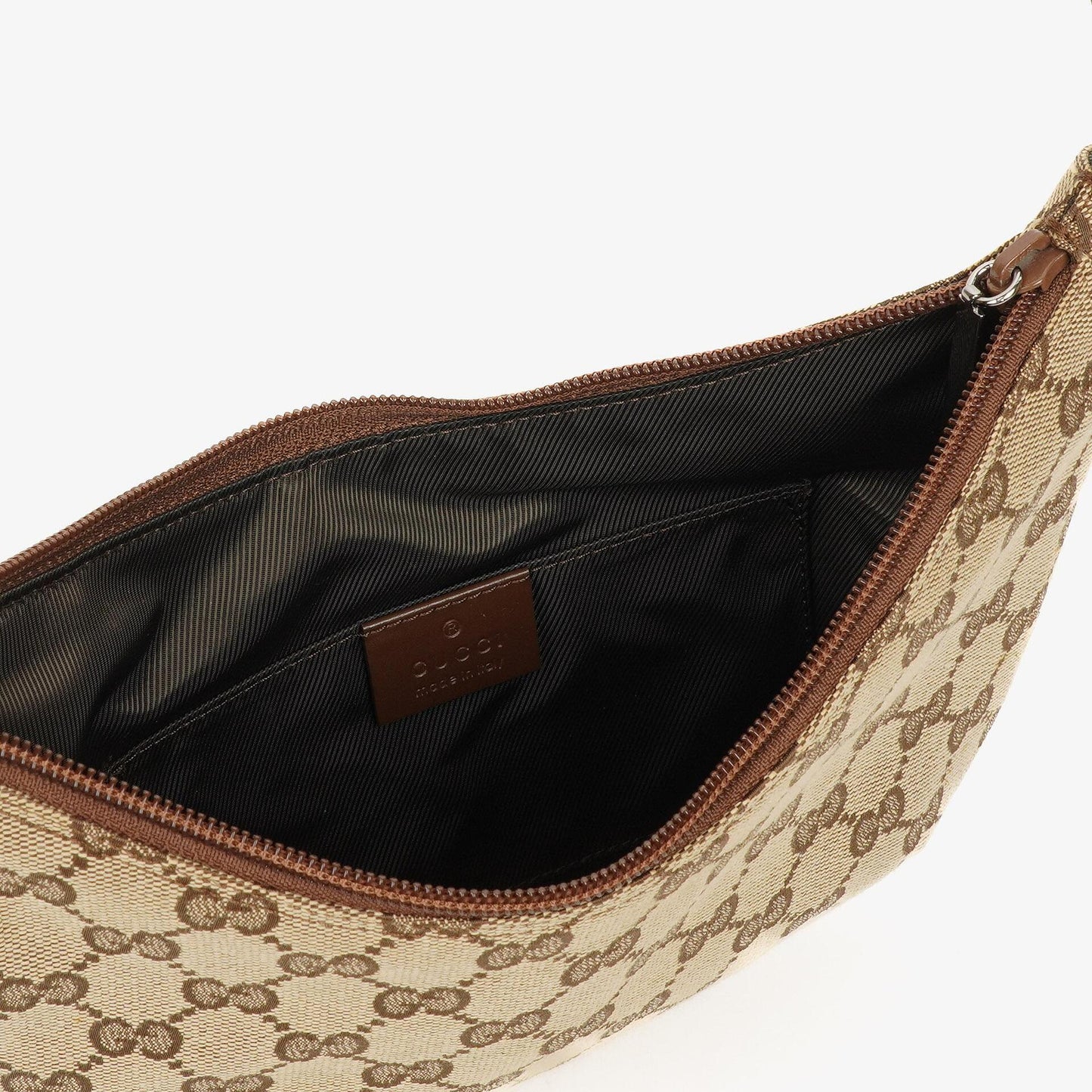 Gucci Brown GG Canvas Small Hobo Bag