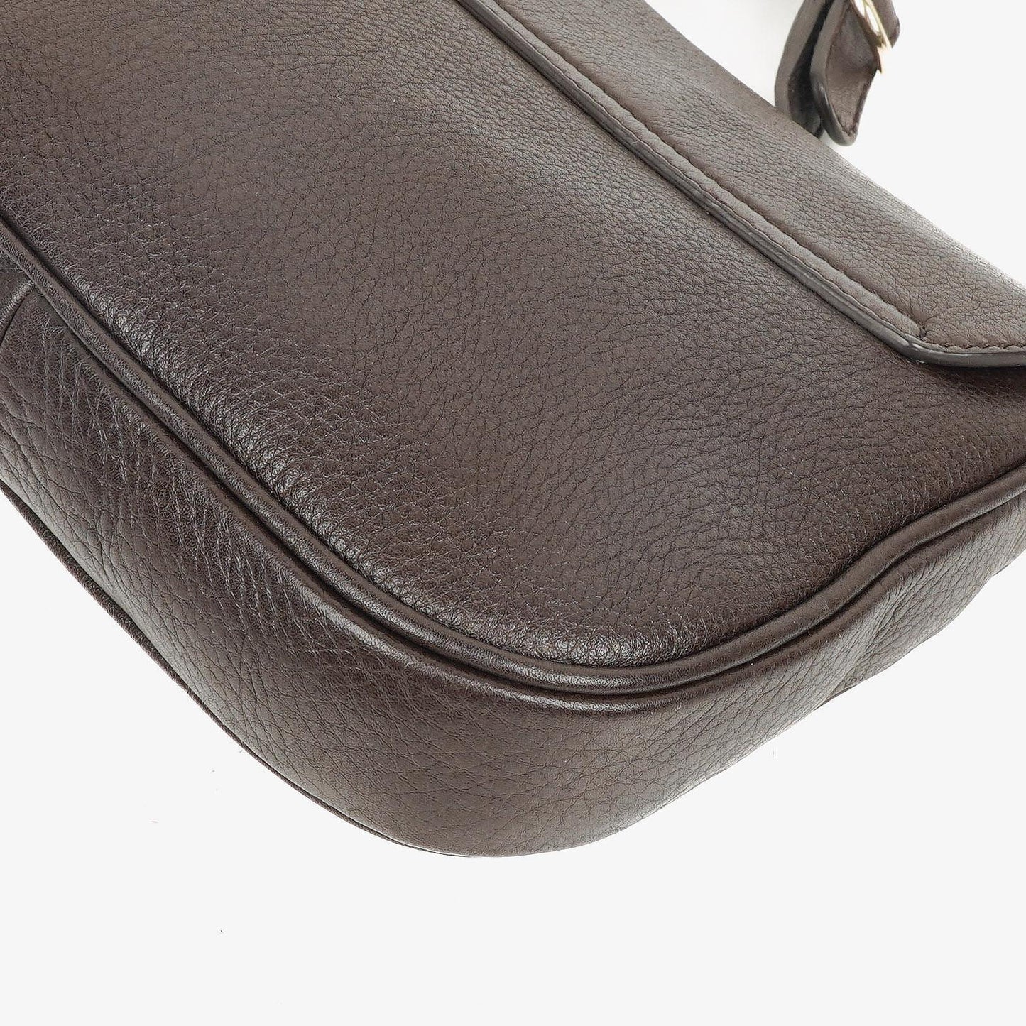 Gucci Brown Leather Dressage Crossbody Bag