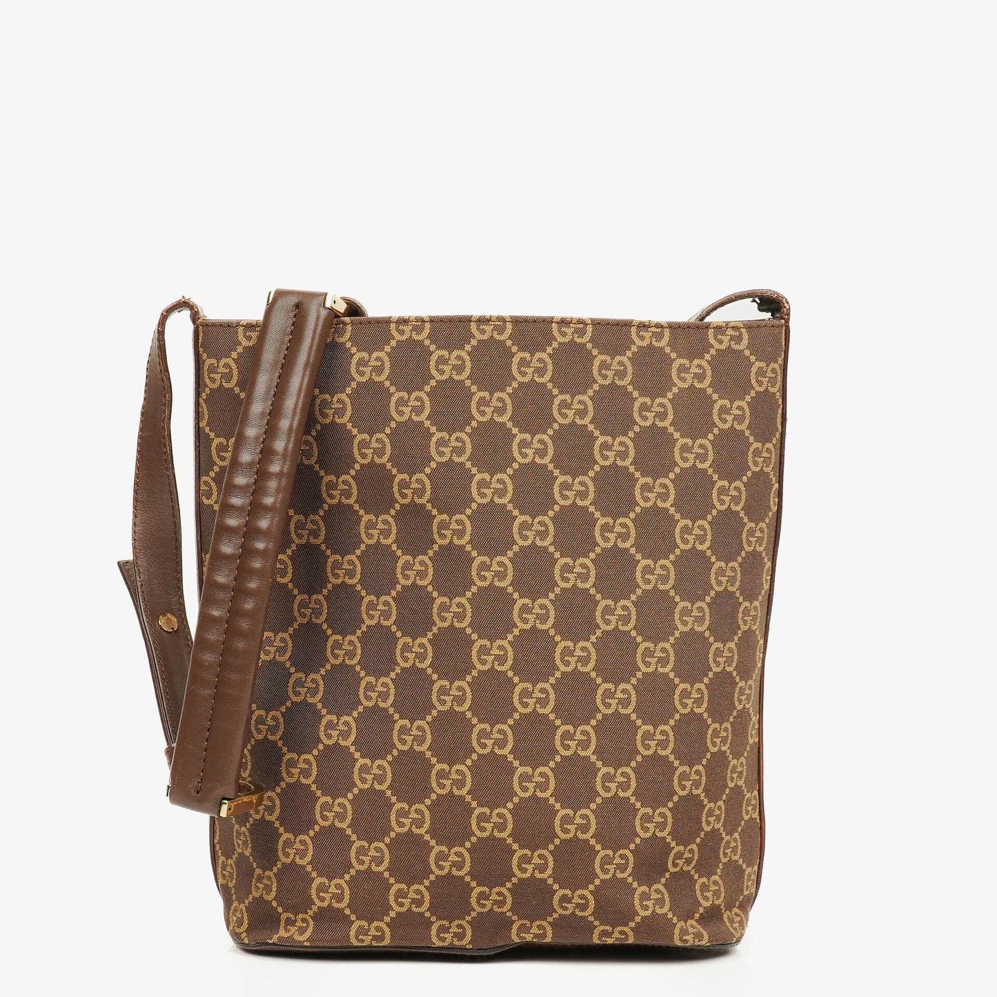 Gucci Brown Monogram GG Canvas Tote Bag