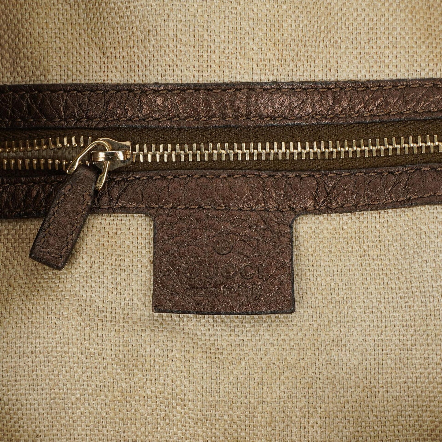 Gucci Brown/Light Beige Diamante Large New Jackie Hobo Bag