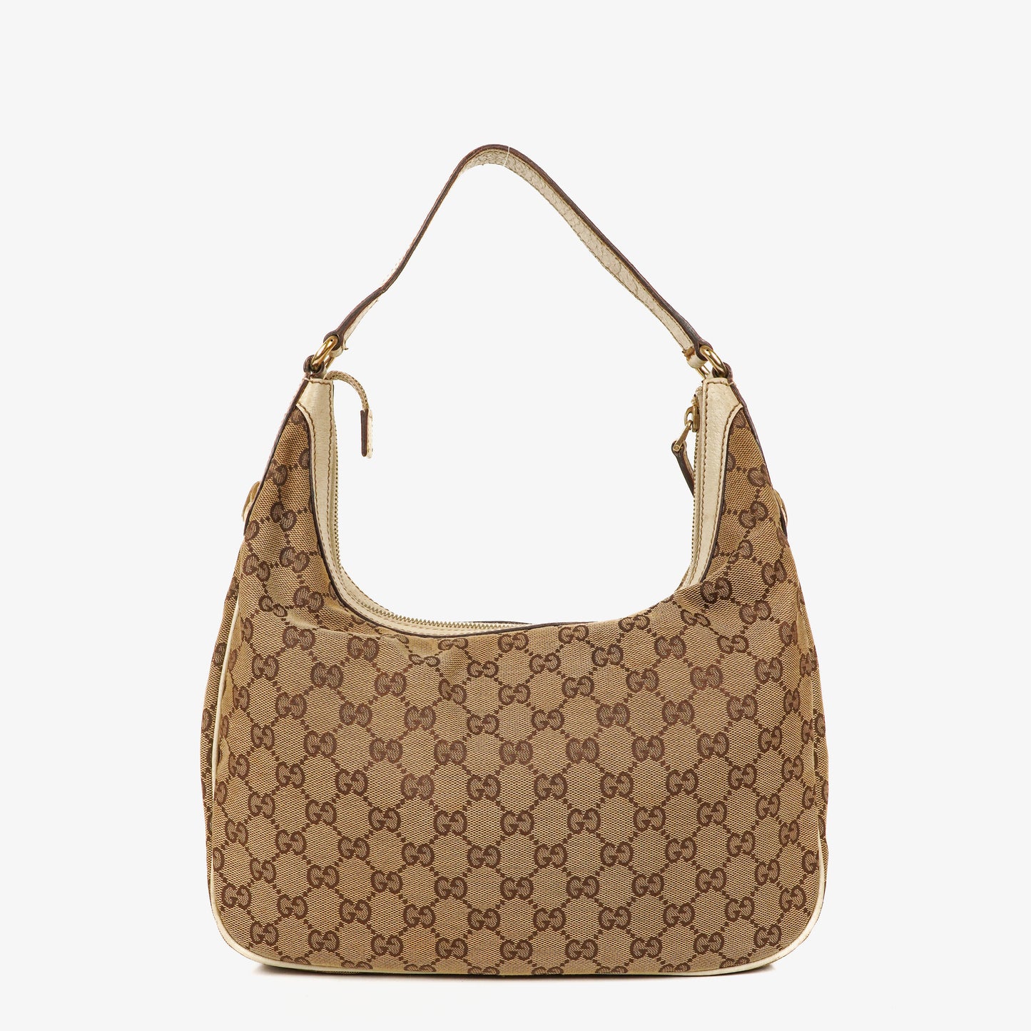 Gucci Charmy Beige GG Canvas Hobo Bag
