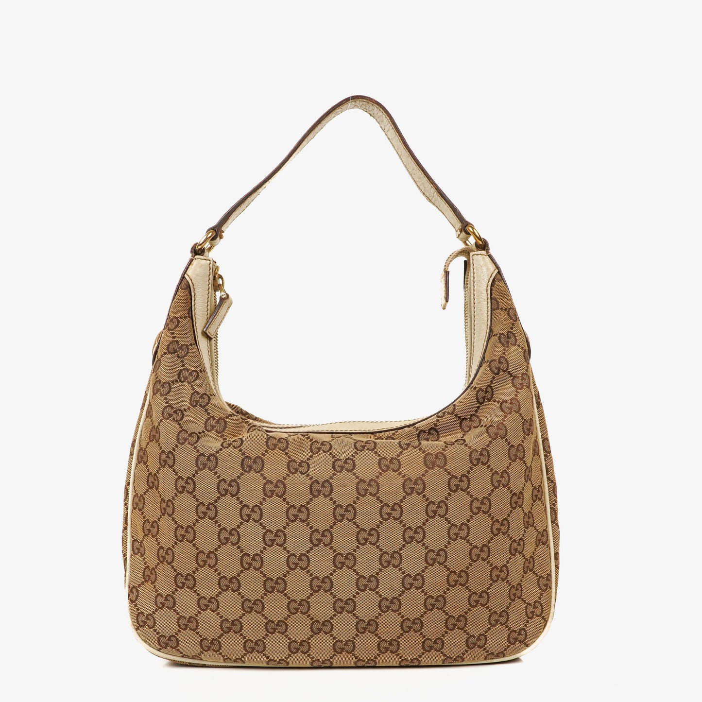 Gucci Charmy Beige GG Canvas Hobo Bag