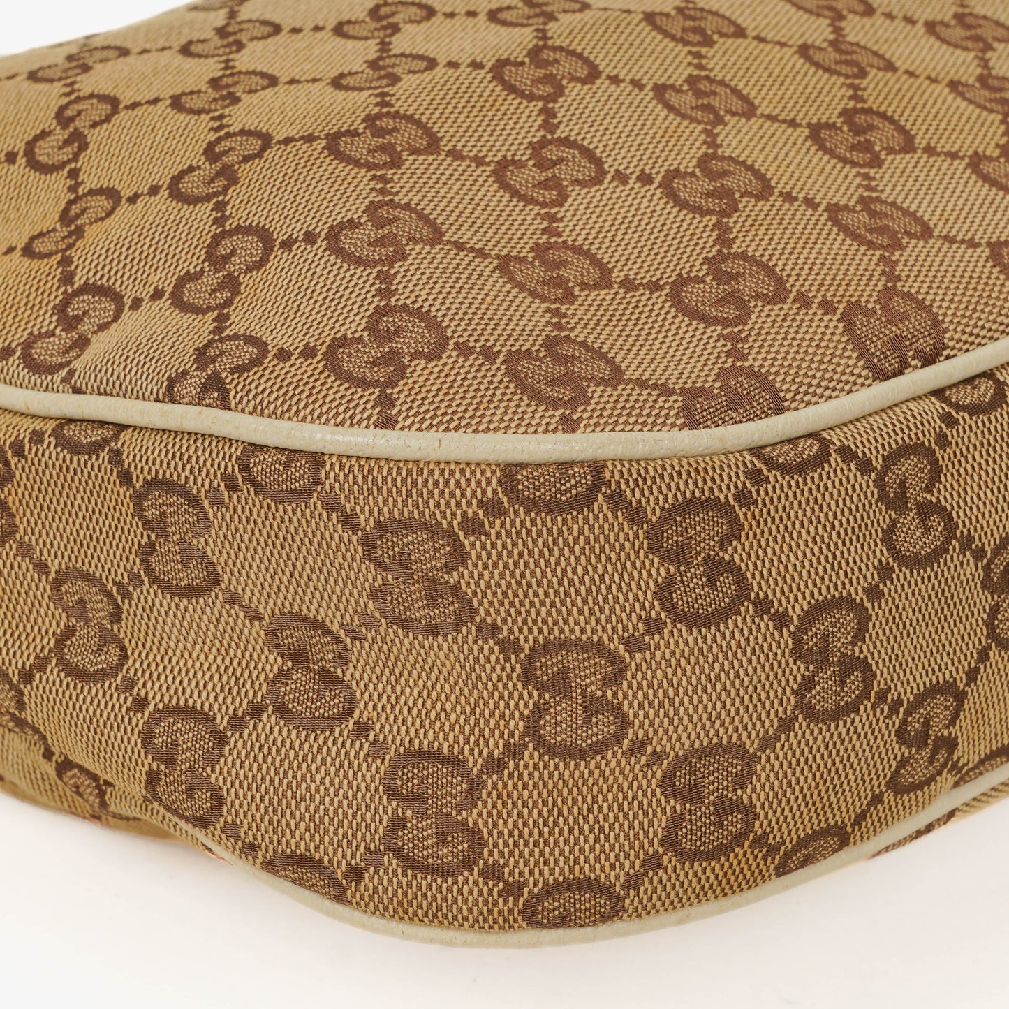 Gucci Charmy Beige GG Canvas Hobo Bag
