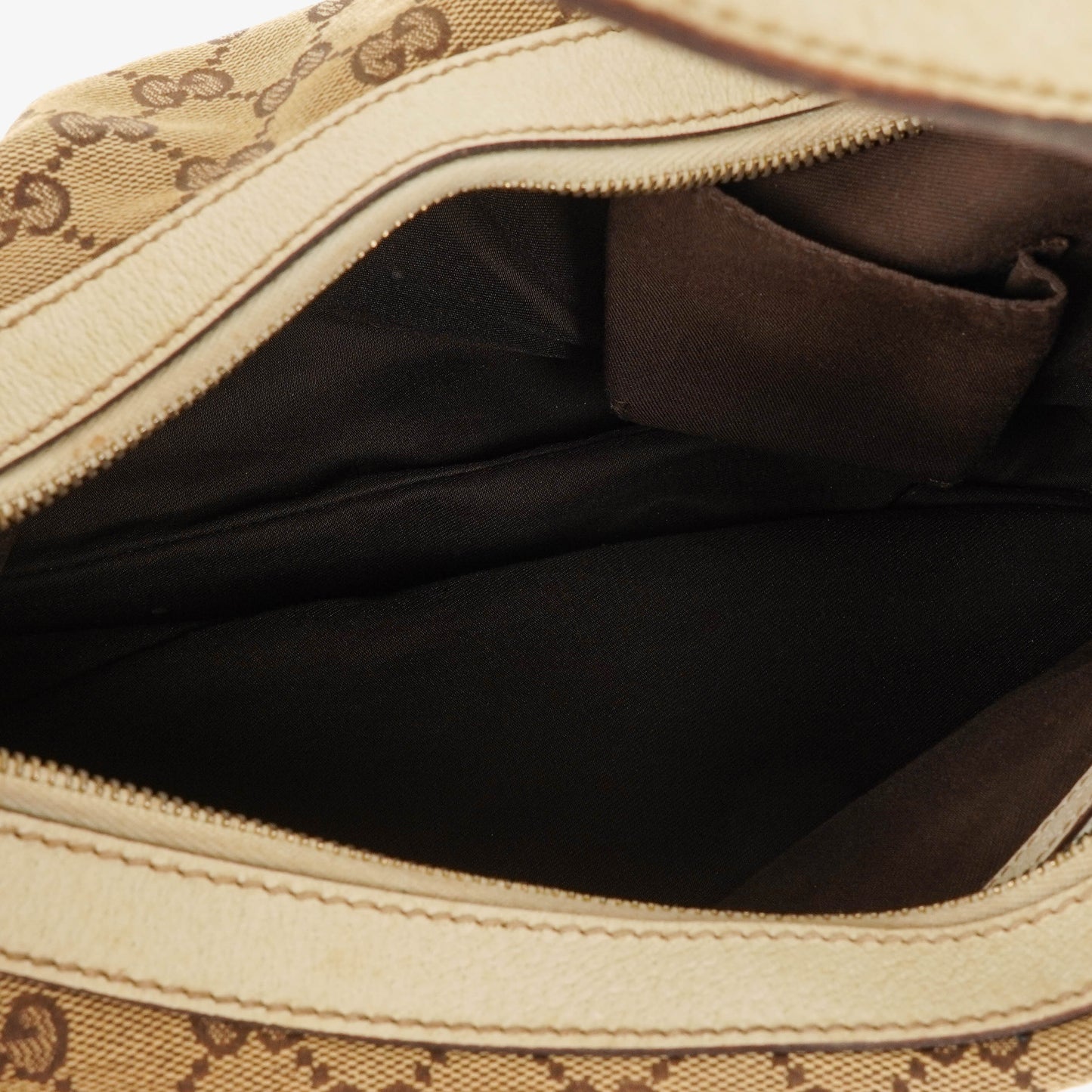 Gucci Charmy Beige GG Canvas Hobo Bag