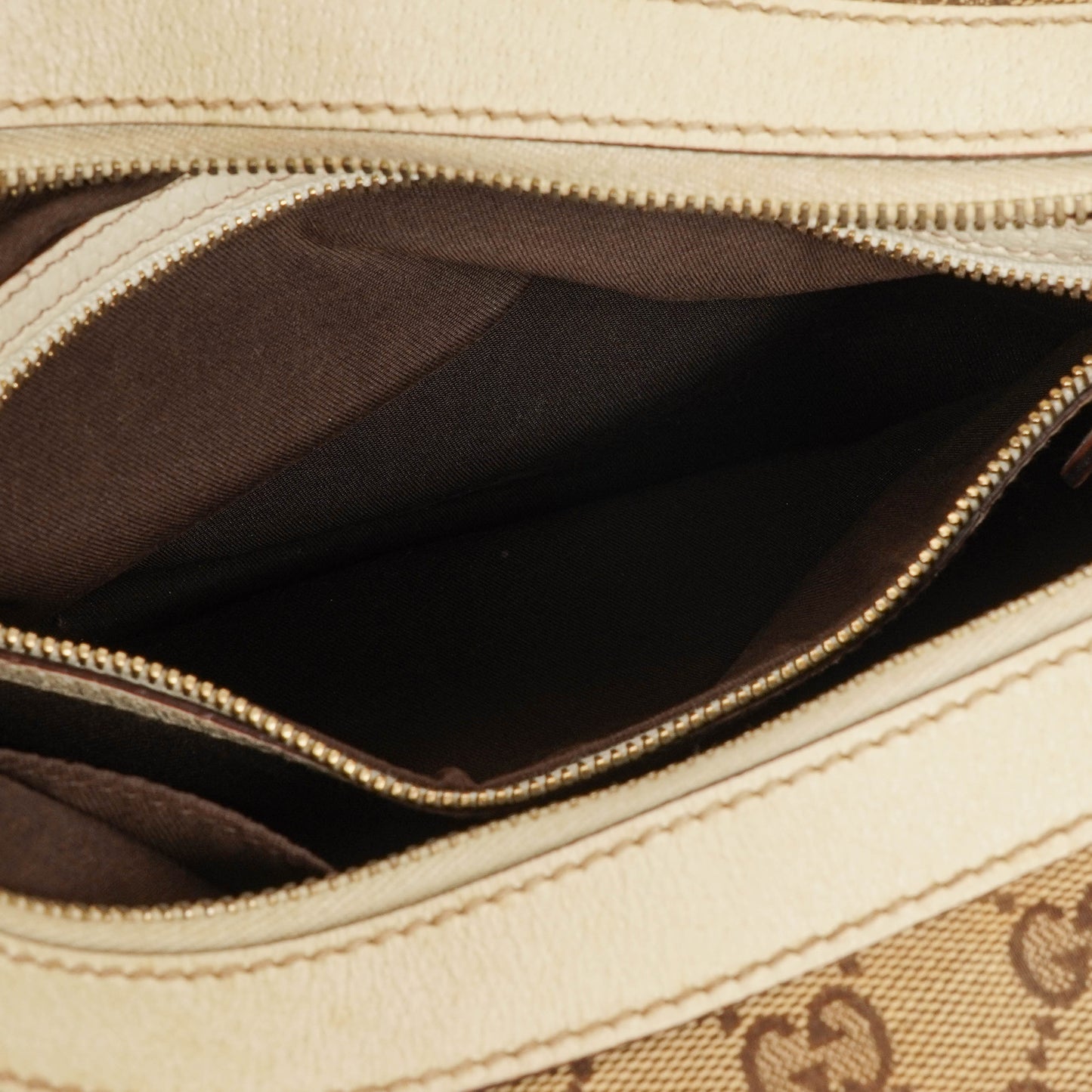 Gucci Charmy Beige GG Canvas Hobo Bag