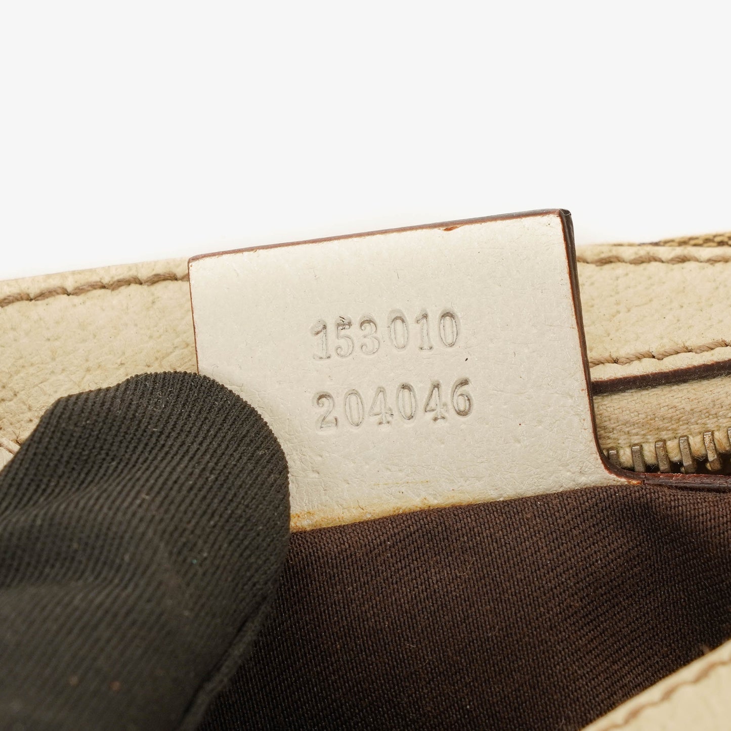 Gucci Charmy Beige GG Canvas Hobo Bag