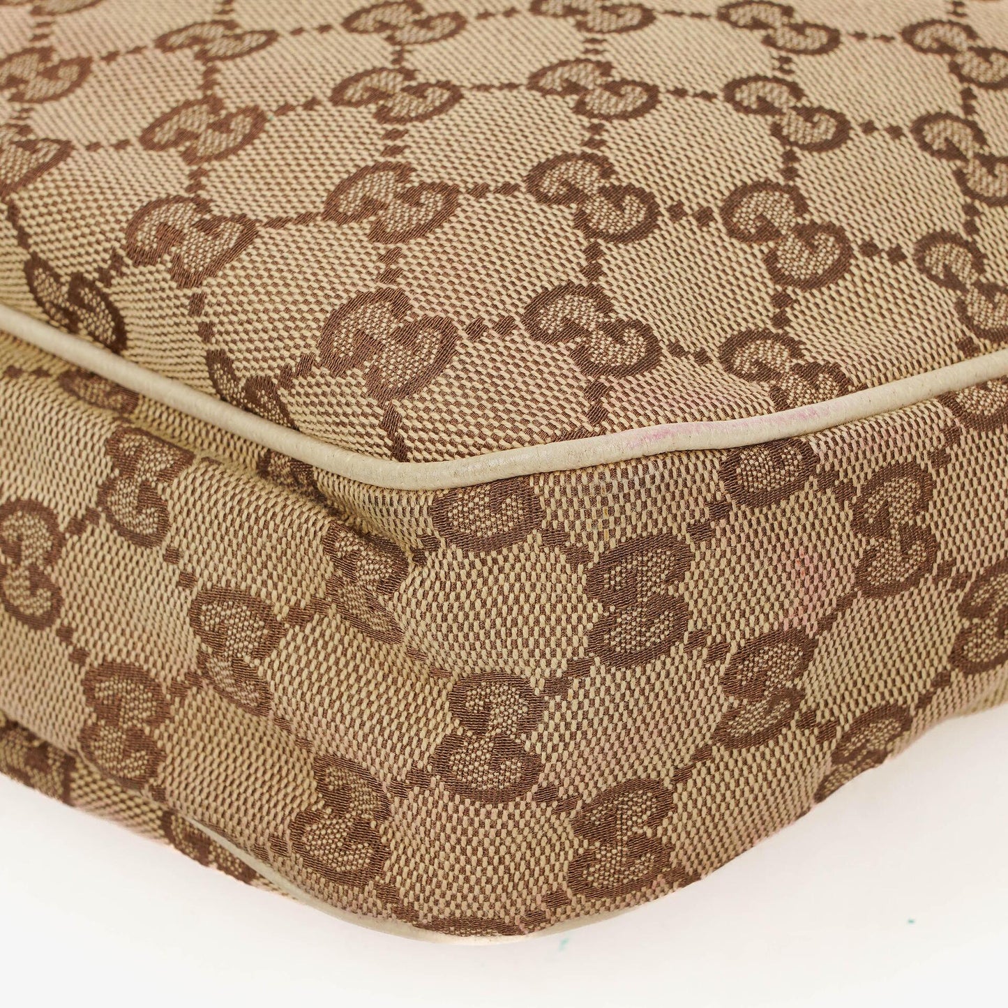 Gucci Charmy Beige GG Canvas Hobo Bag