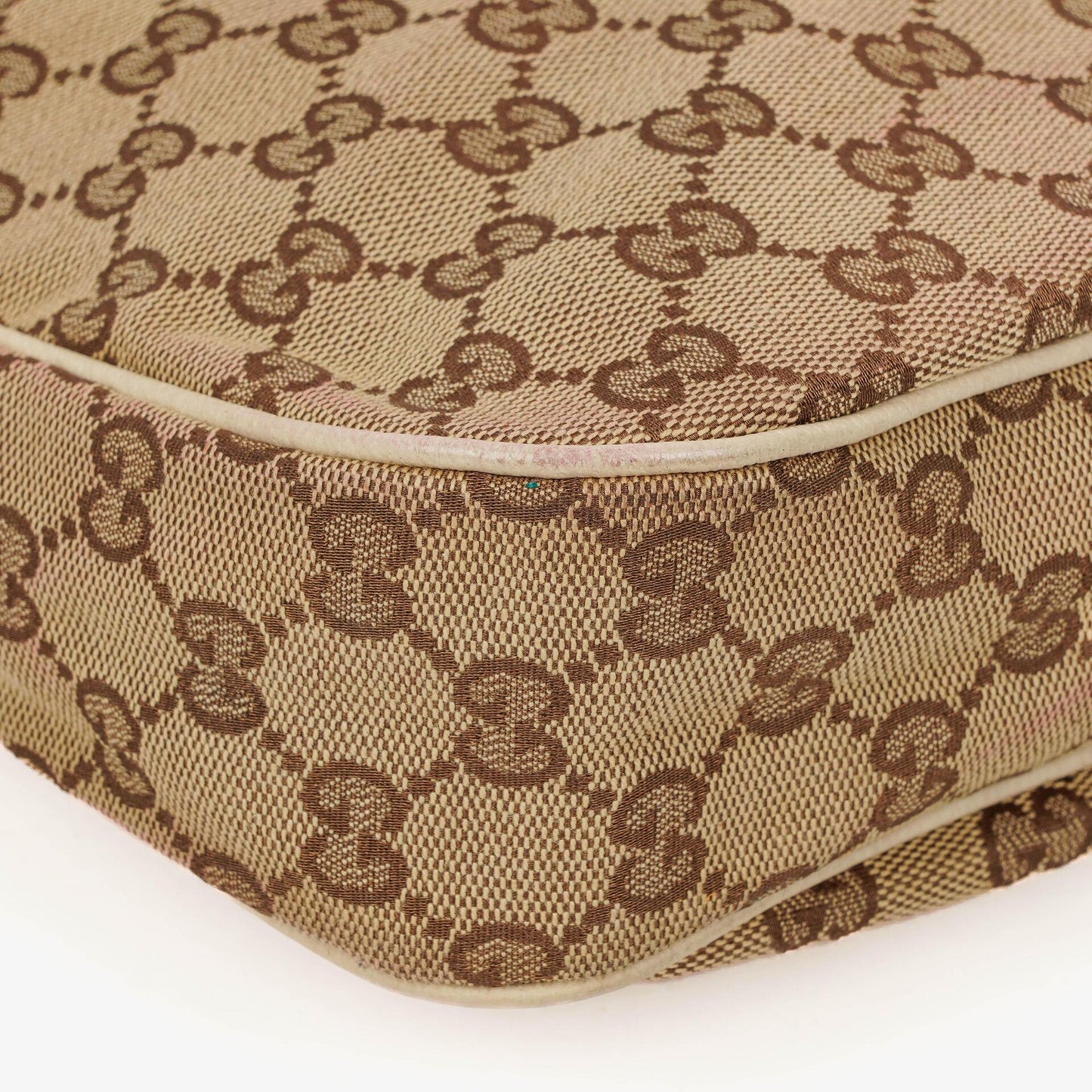 Gucci Charmy Beige GG Canvas Hobo Bag