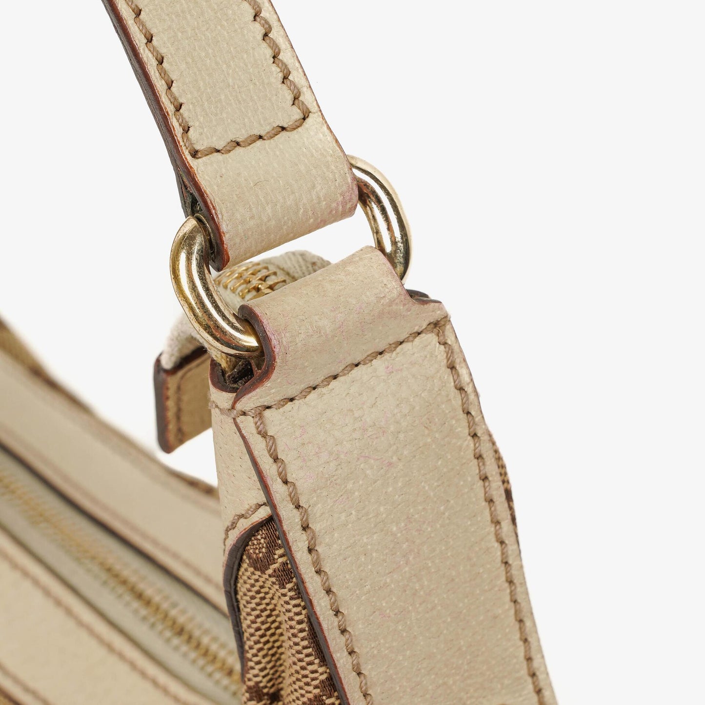 Gucci Charmy Beige GG Canvas Hobo Bag