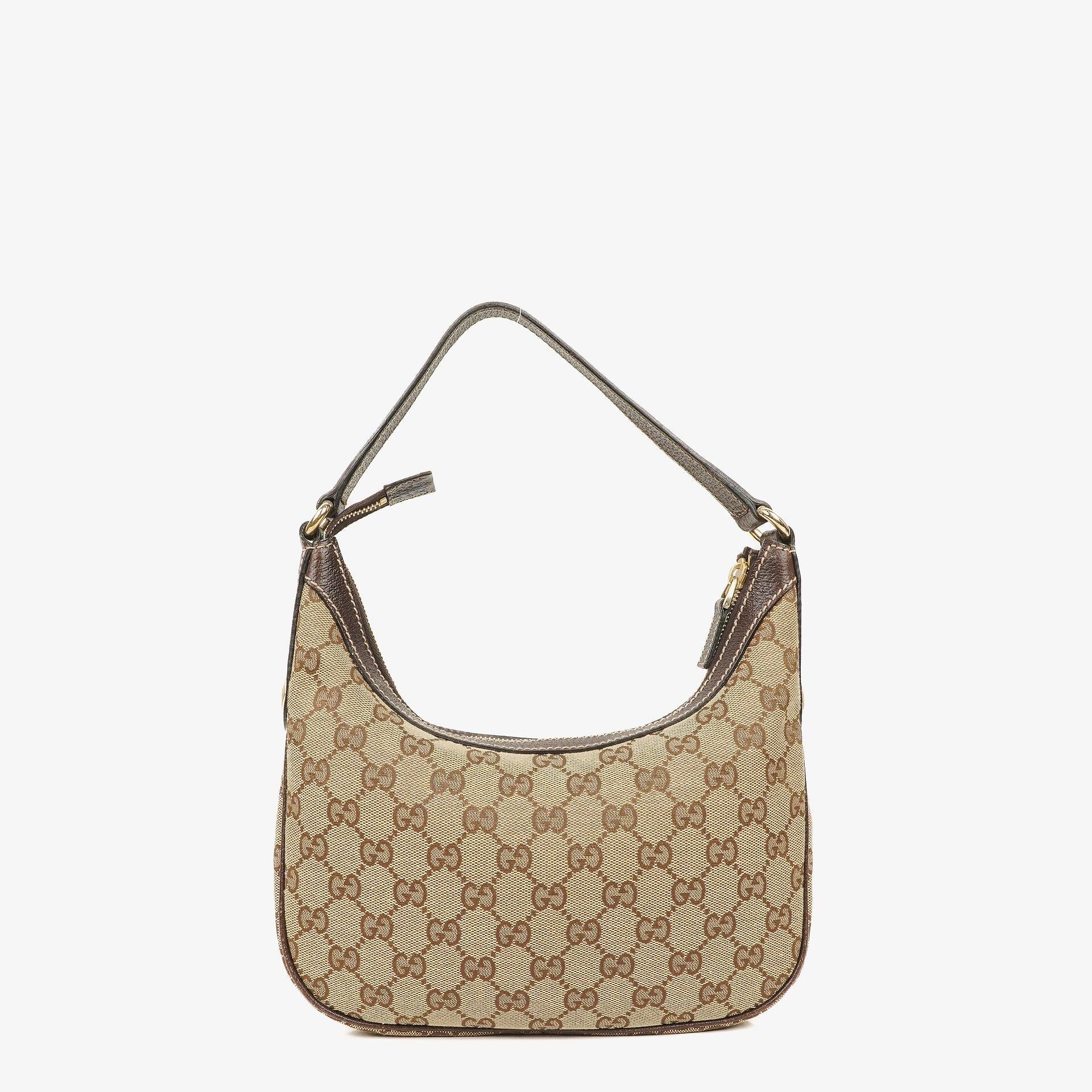 Gucci Charmy Beige GG Canvas Hobo Bag