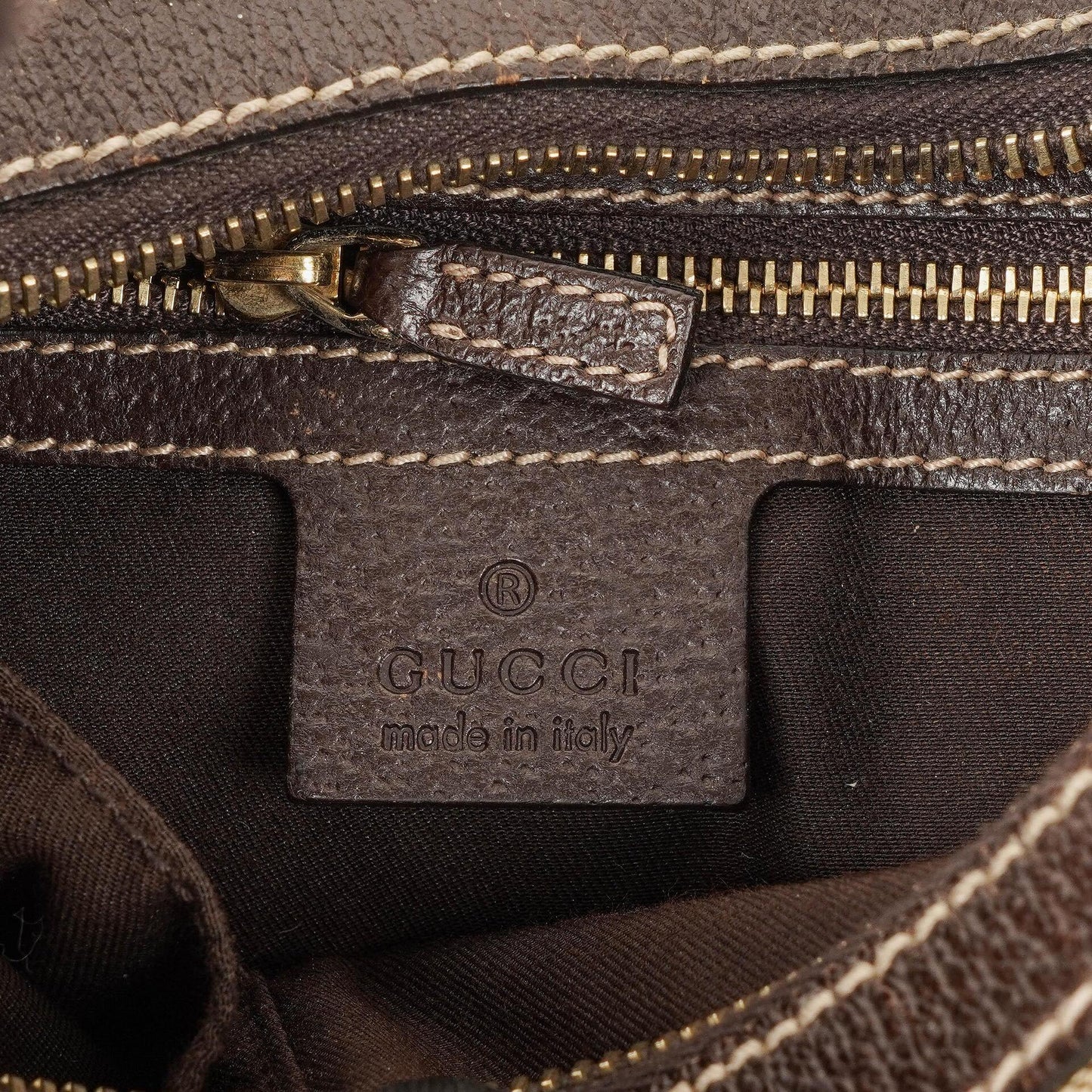 Gucci Charmy Beige GG Canvas Hobo Bag