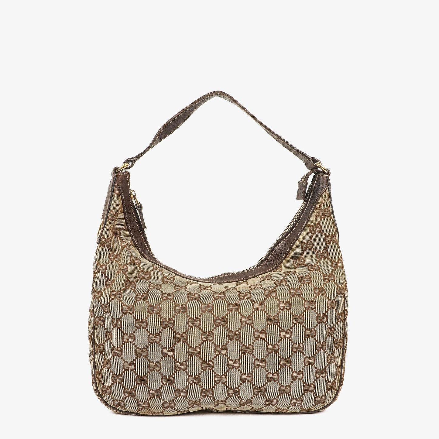 Gucci Charmy Beige GG Canvas Hobo Bag