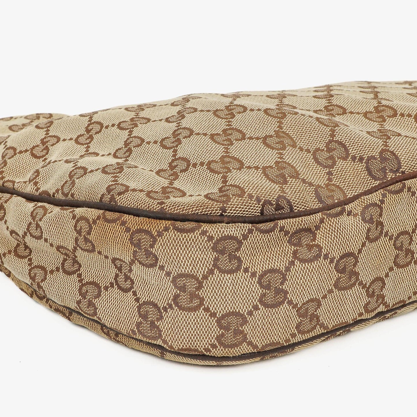 Gucci Charmy Beige GG Canvas Hobo Bag