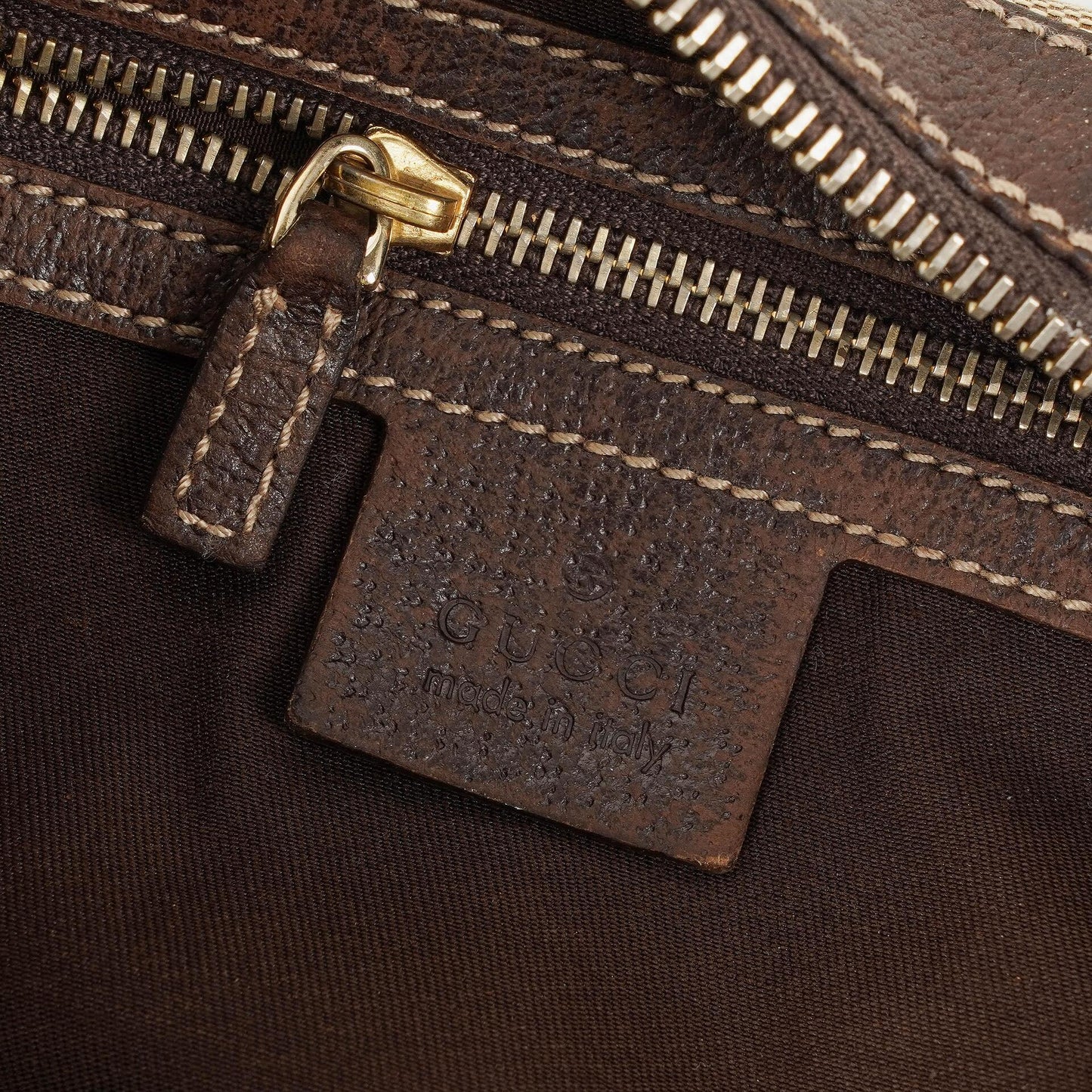 Gucci Charmy Beige GG Canvas Hobo Bag