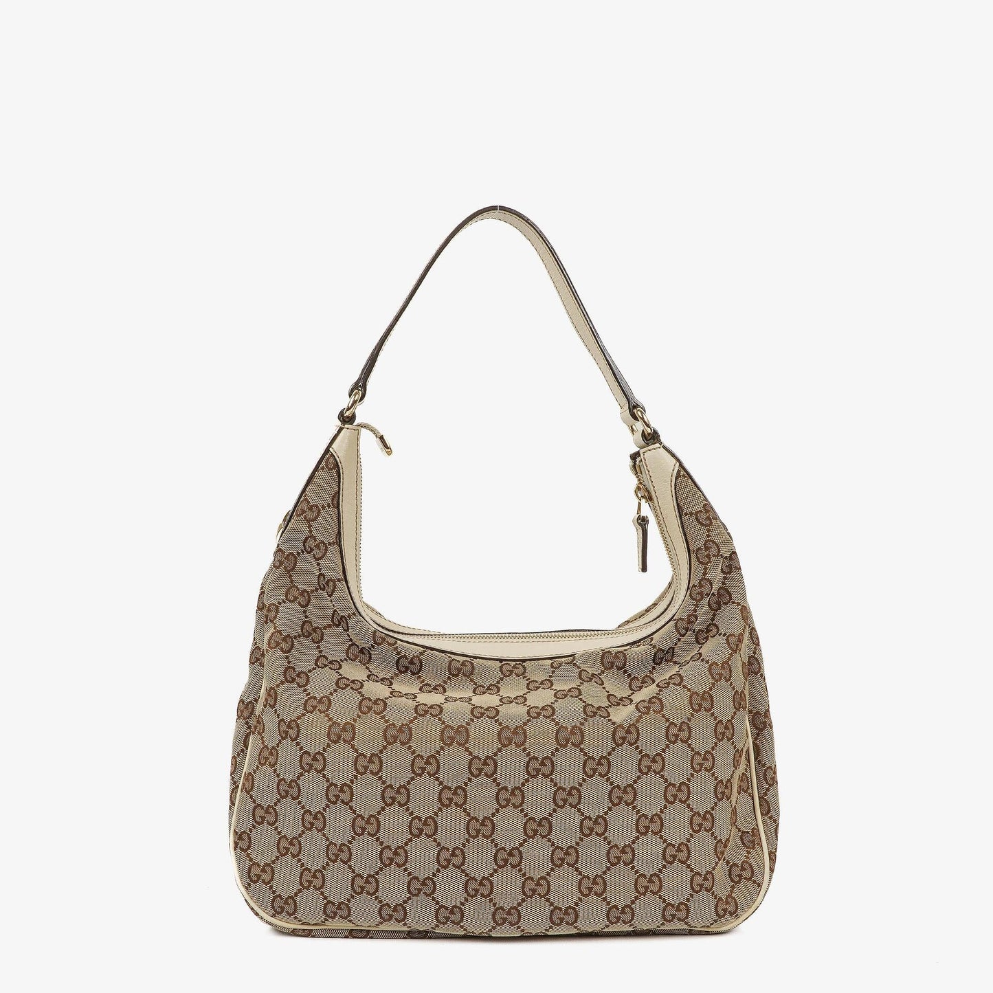 Gucci Charmy Beige GG Canvas Hobo Bag