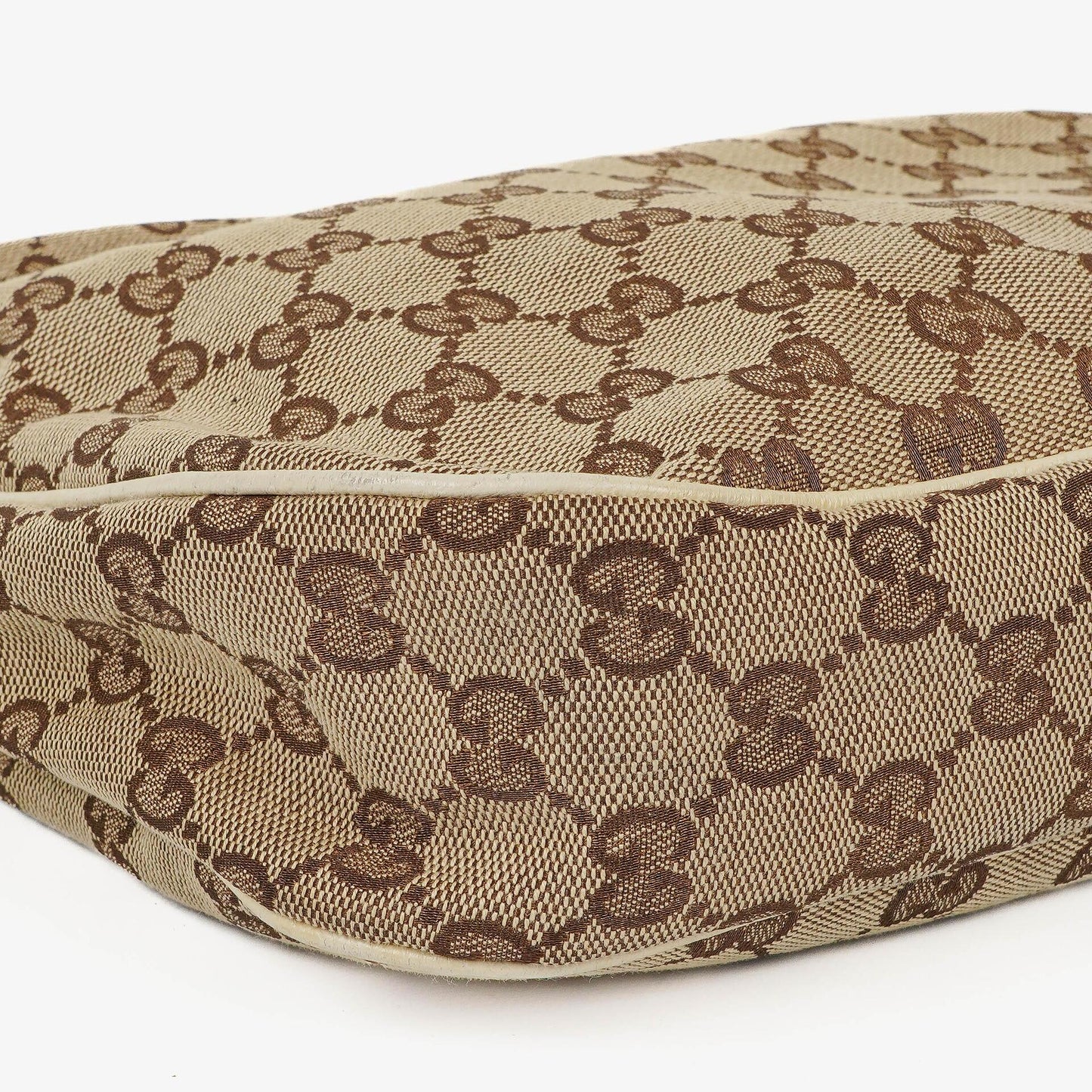 Gucci Charmy Beige GG Canvas Hobo Bag