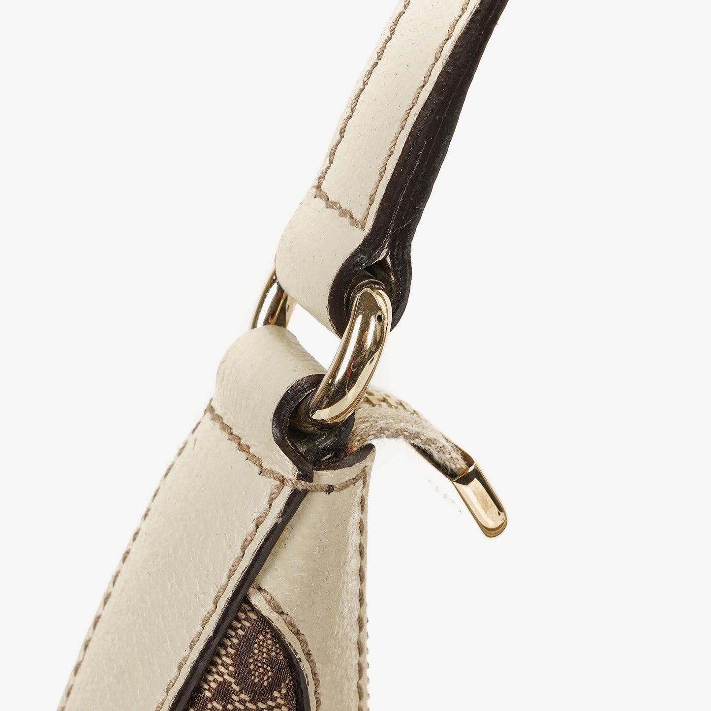 Gucci Charmy Beige GG Canvas Hobo Bag