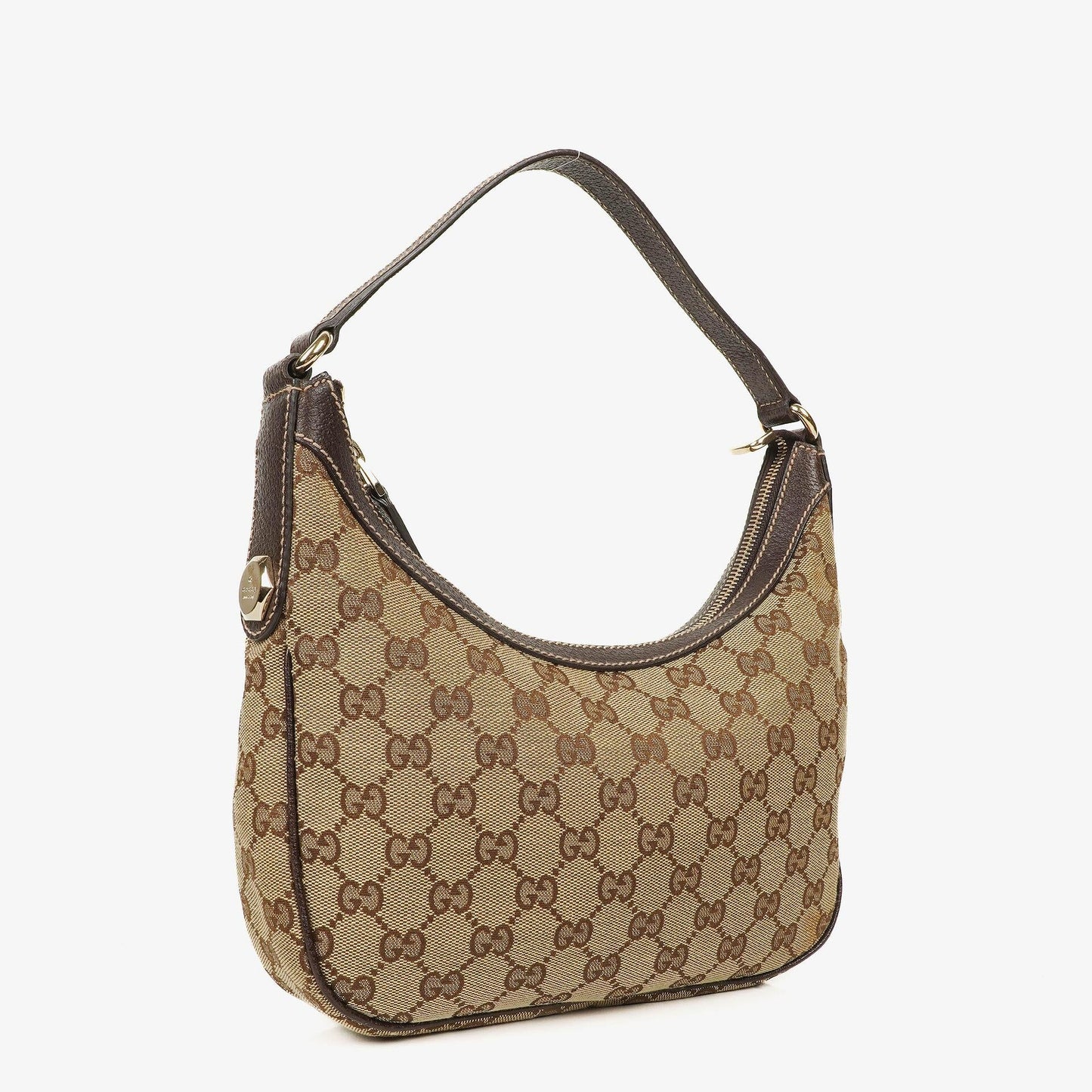 Gucci Charmy Beige GG Canvas Hobo Bag