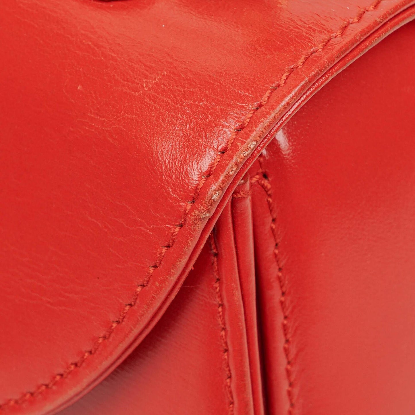 Gucci Convertible Bamboo Top Handle Red Leather Bag