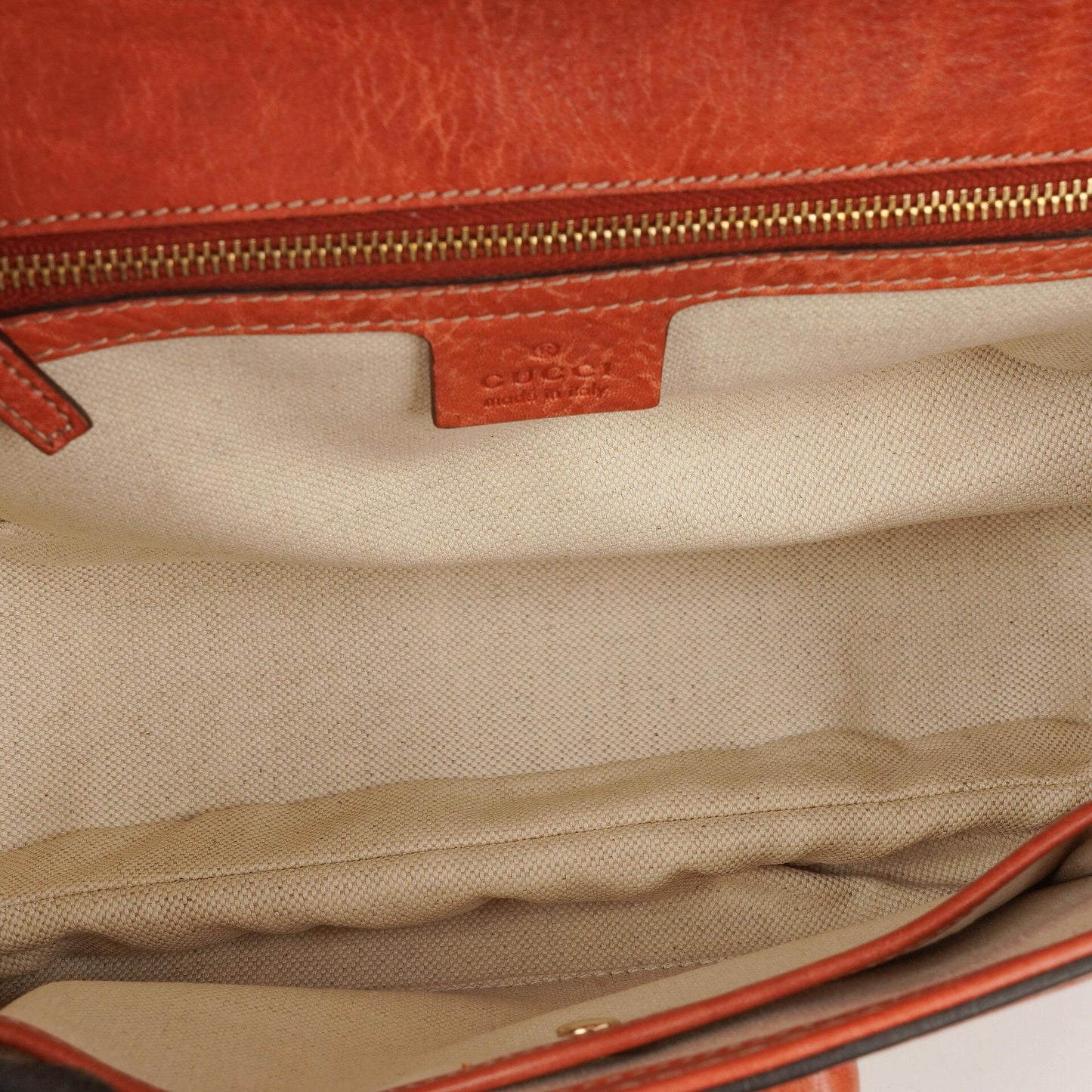 Gucci Coral Pebbled Calfskin Medium New Convertible Bamboo Top Handle Bag