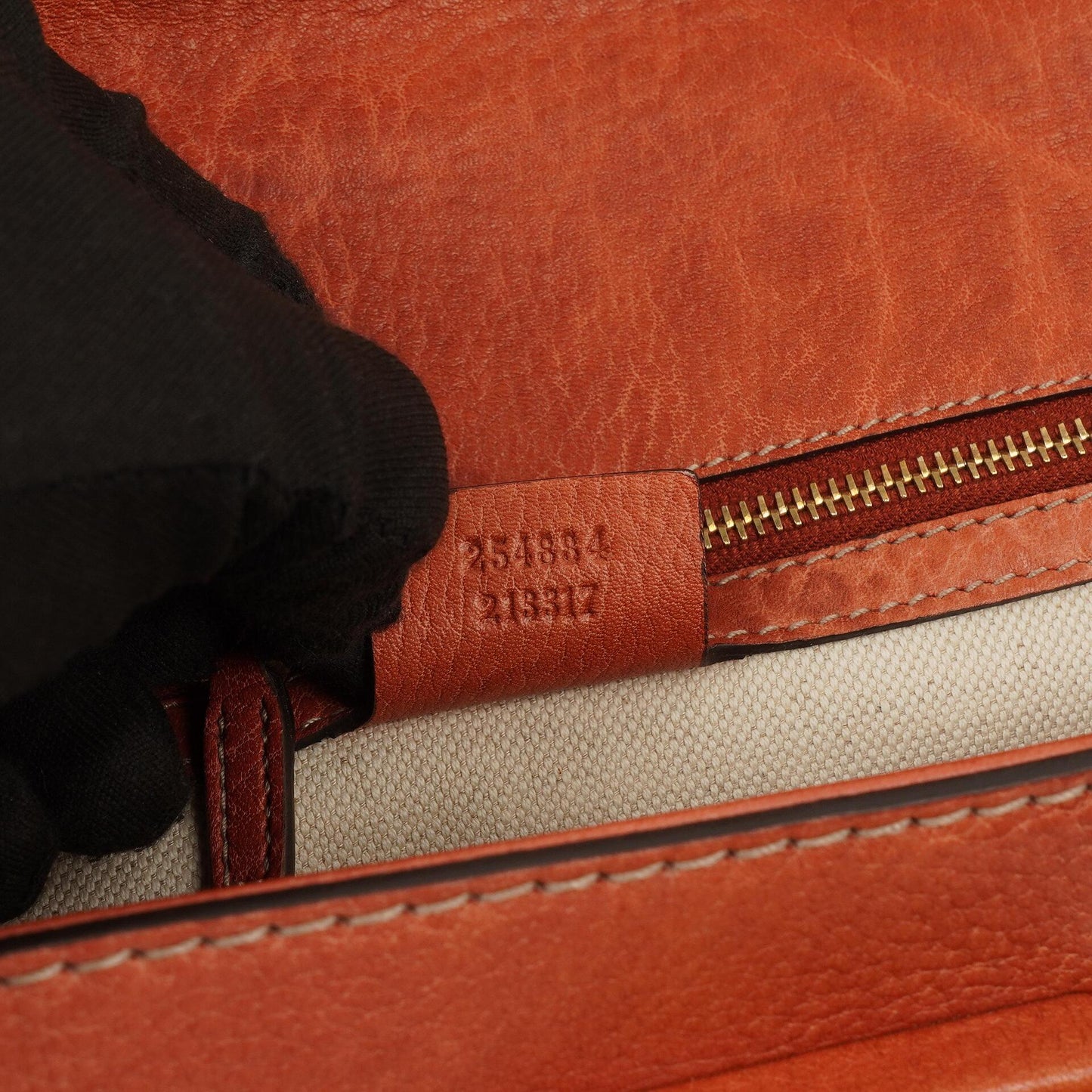 Gucci Coral Pebbled Calfskin Medium New Convertible Bamboo Top Handle Bag