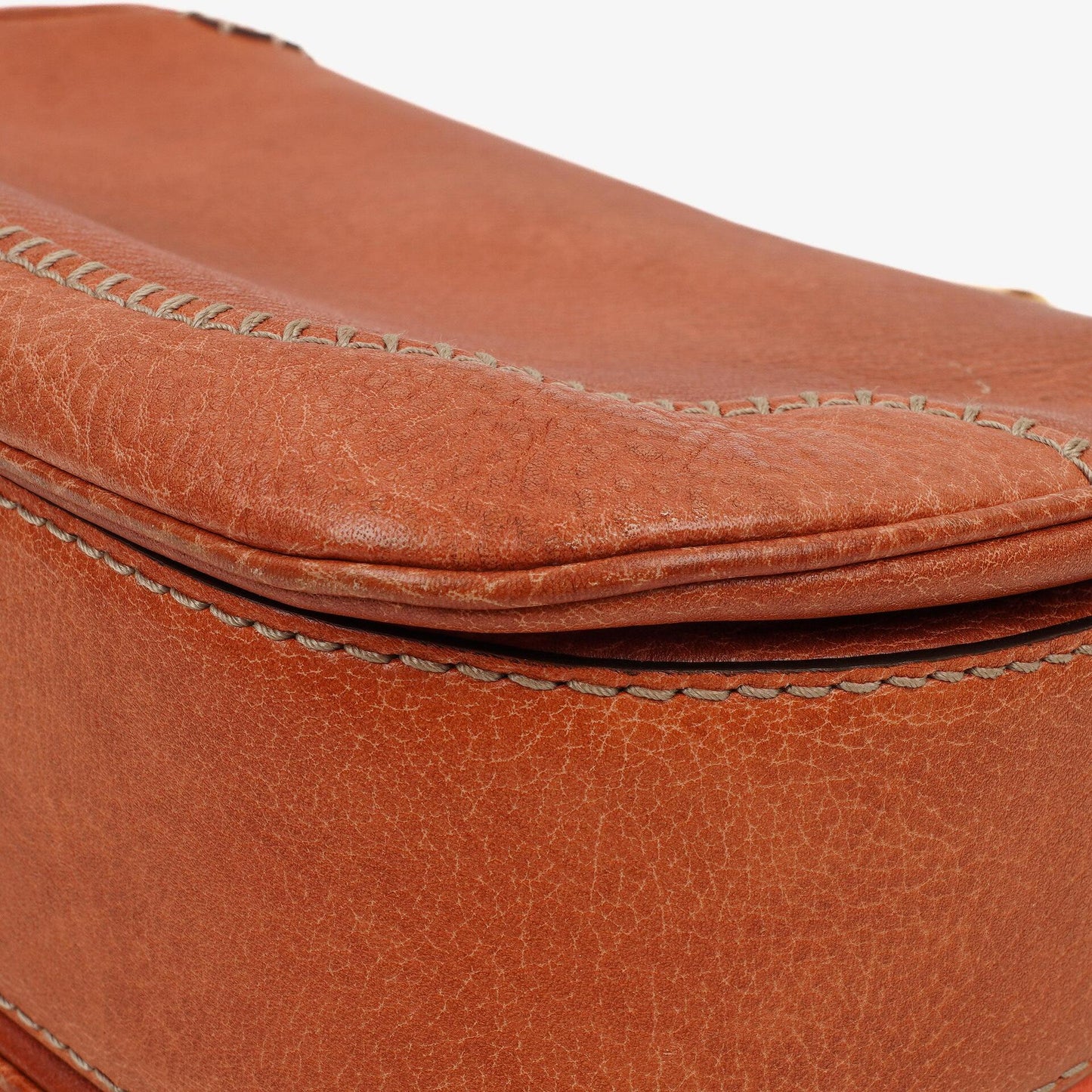 Gucci Coral Pebbled Calfskin Medium New Convertible Bamboo Top Handle Bag